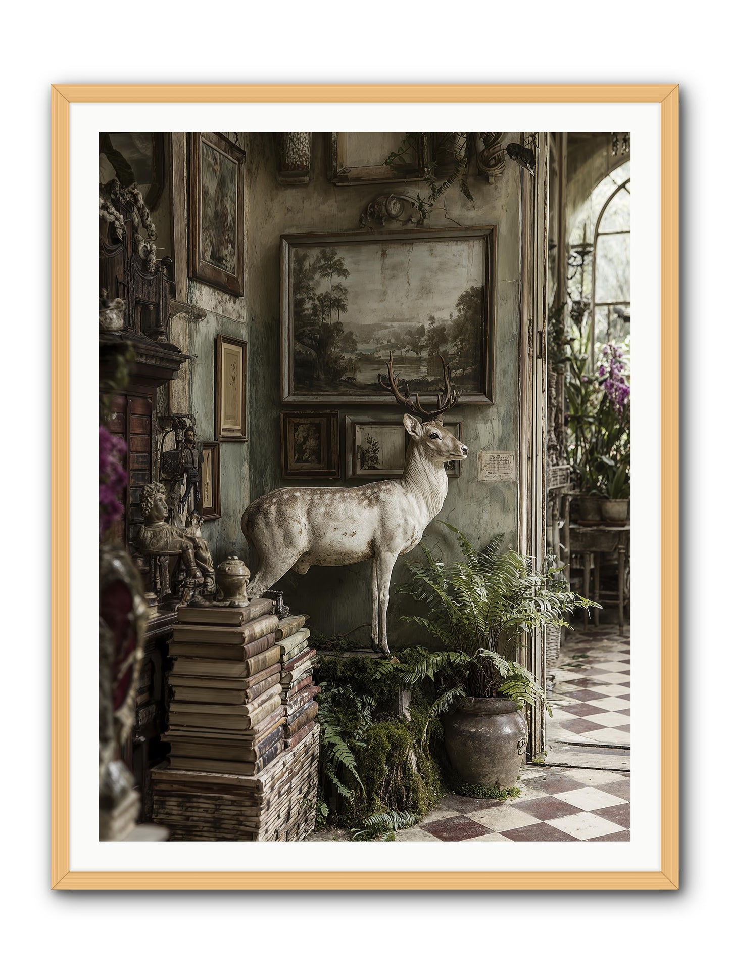 Velveteen -- Framed Print - Natural 36x48