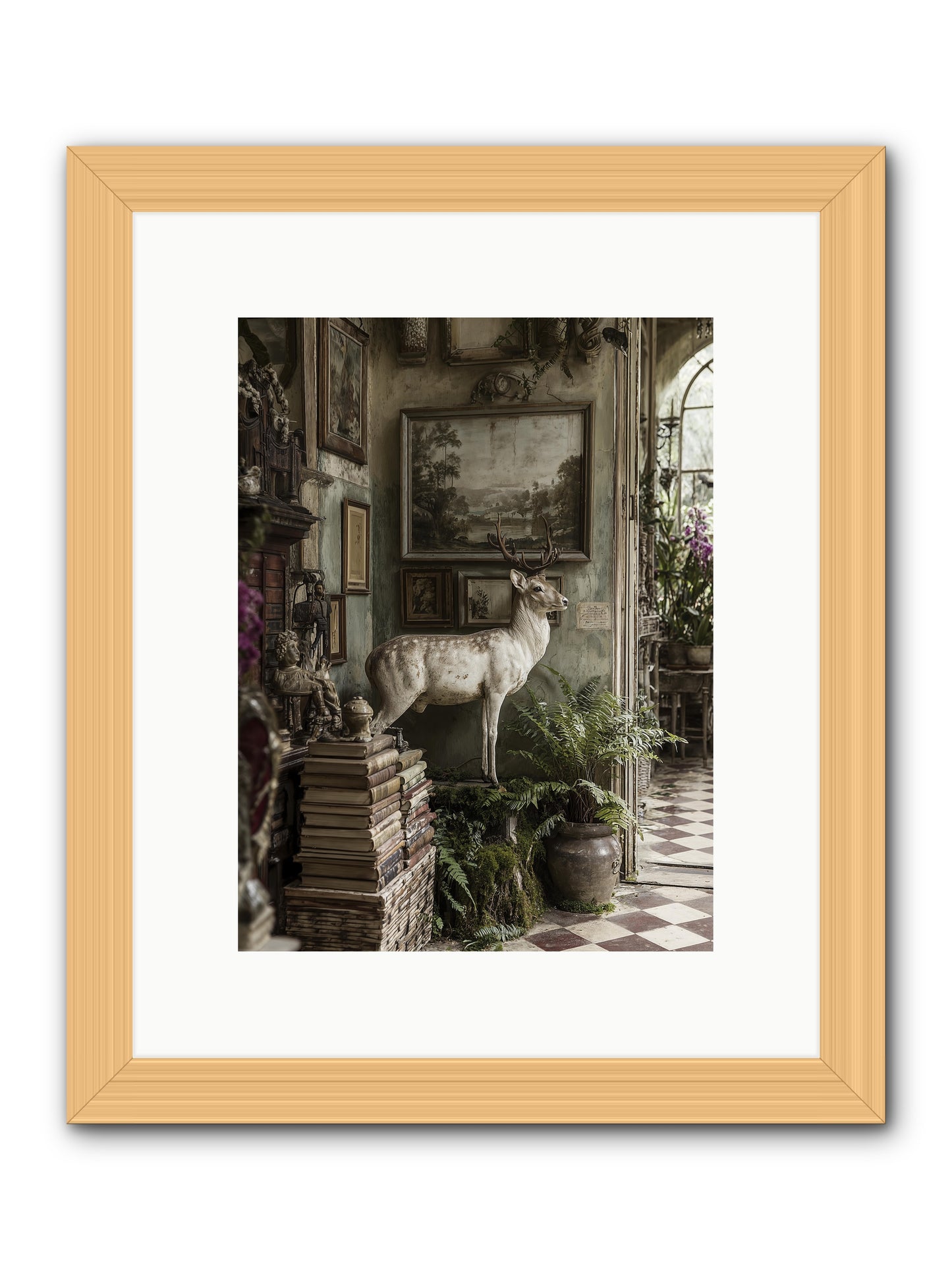Velveteen -- Framed Print - Natural 9x12