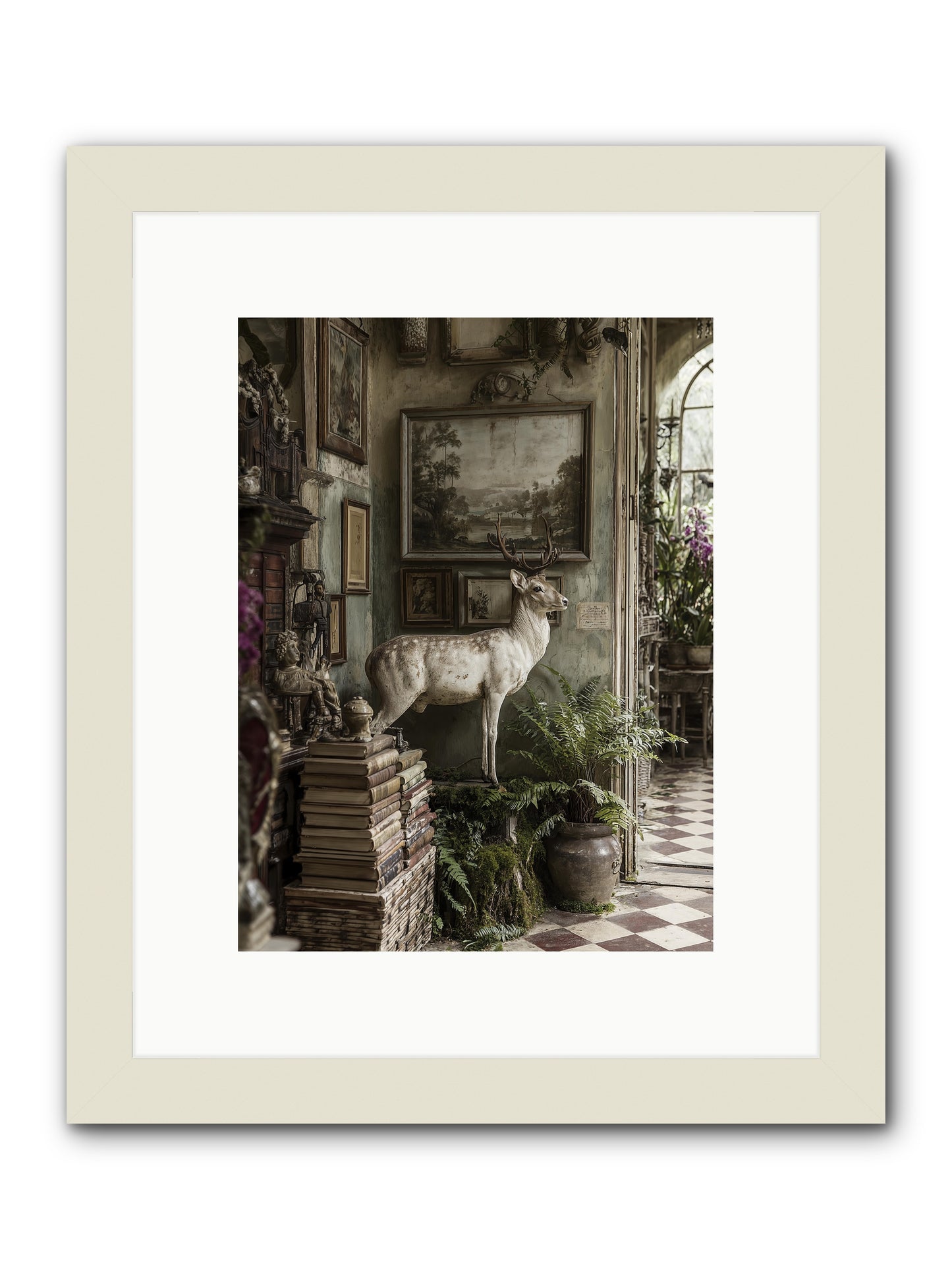 Velveteen -- Framed Print - White 9x12