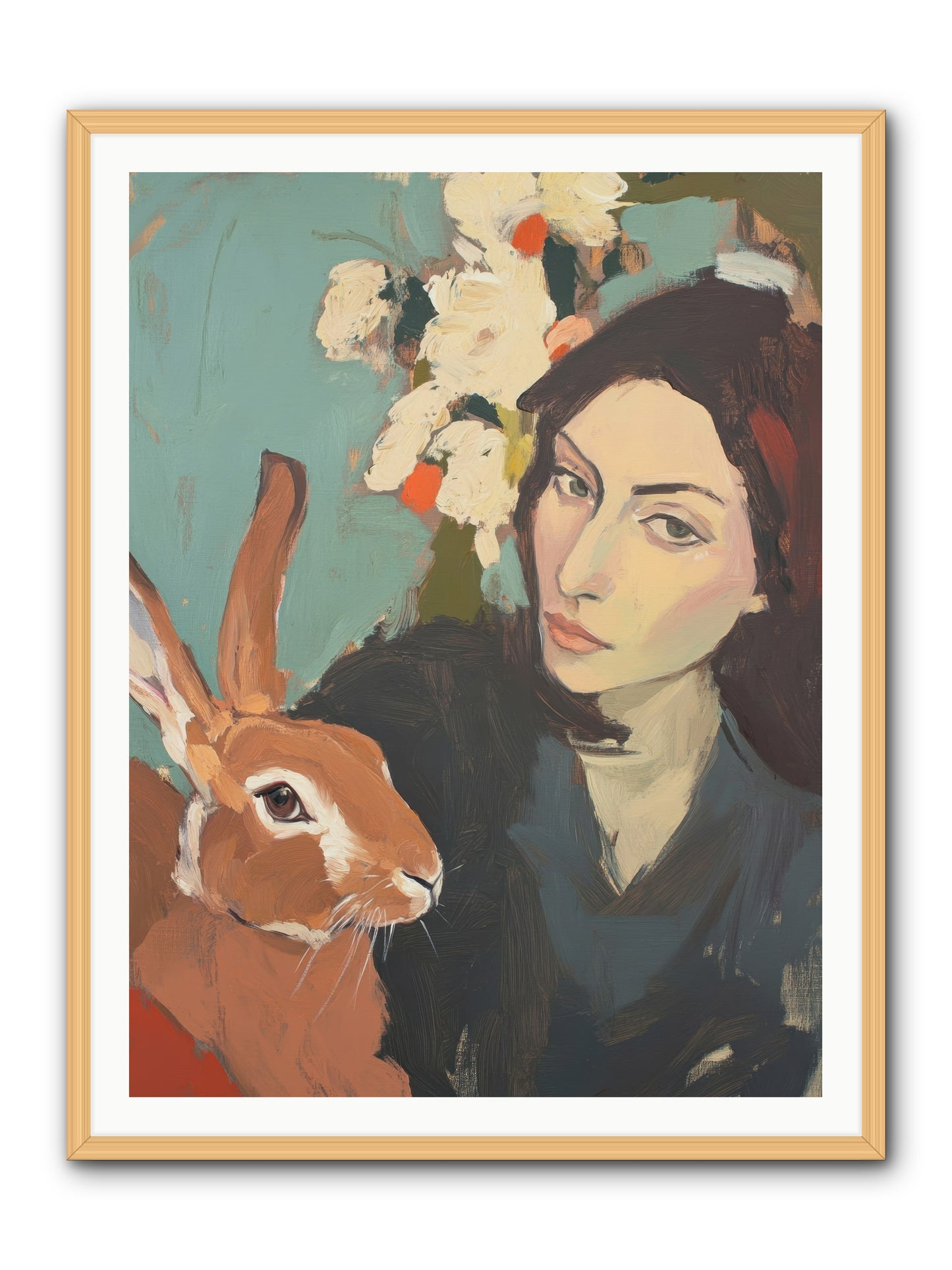 Velveteen Nobility -- Framed Print - Natural 36x48