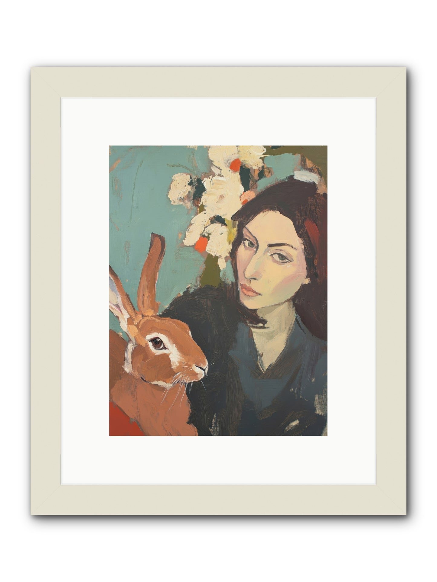 Velveteen Nobility -- Framed Print - White 9x12