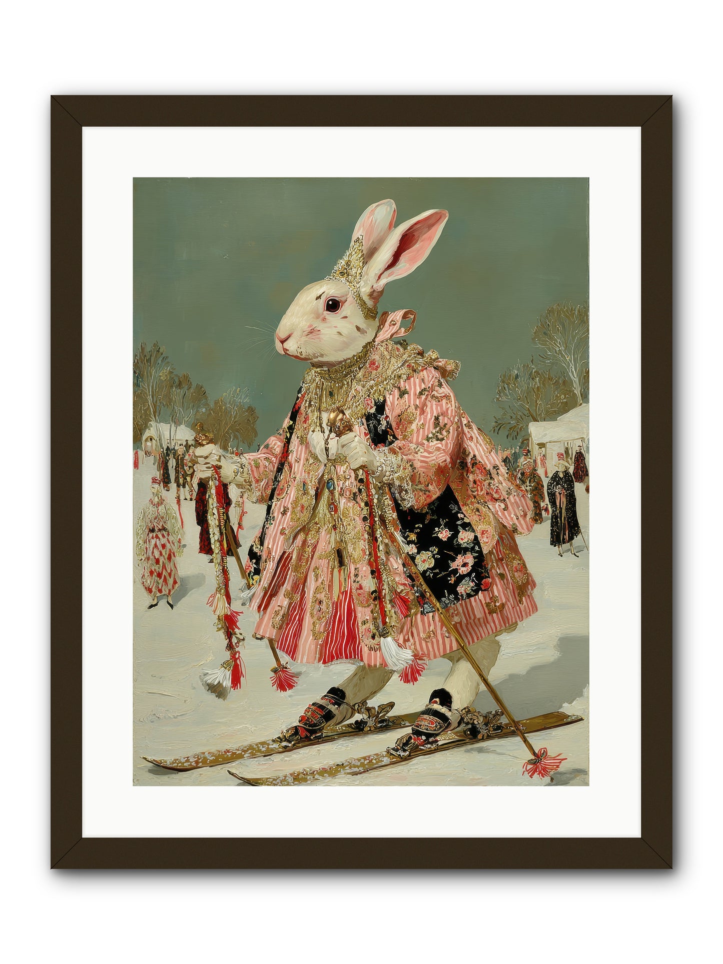 Velveteen Winter Wanderer -- Framed Print - Black 18x24