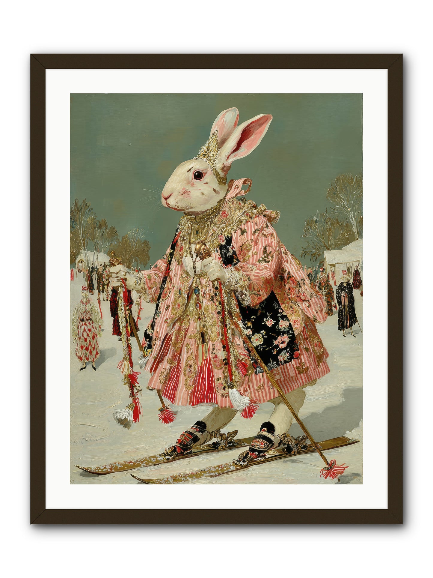 Velveteen Winter Wanderer -- Framed Print - Black 24x32