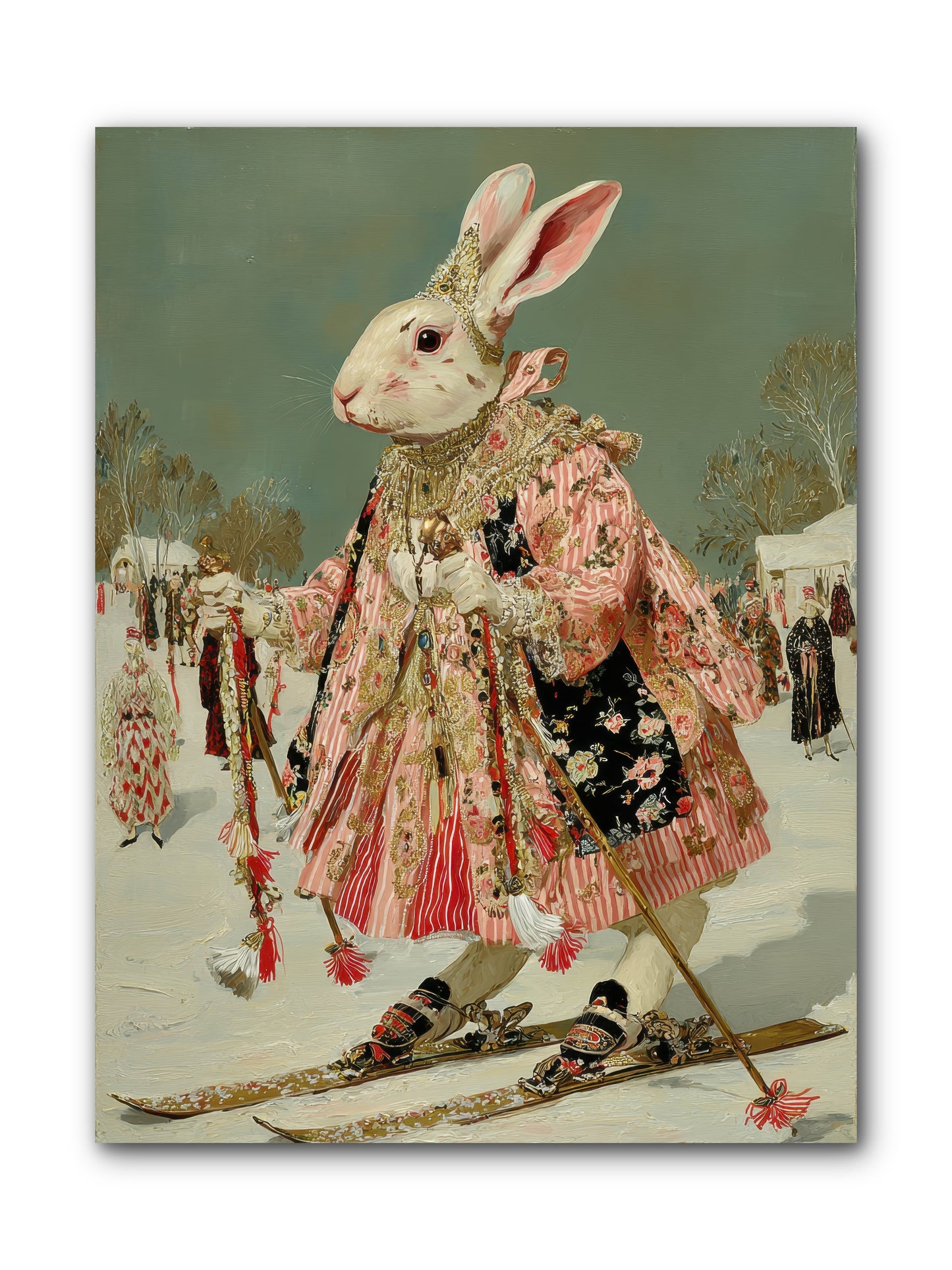 Velveteen Winter Wanderer -- Wrapped Canvas 9x12