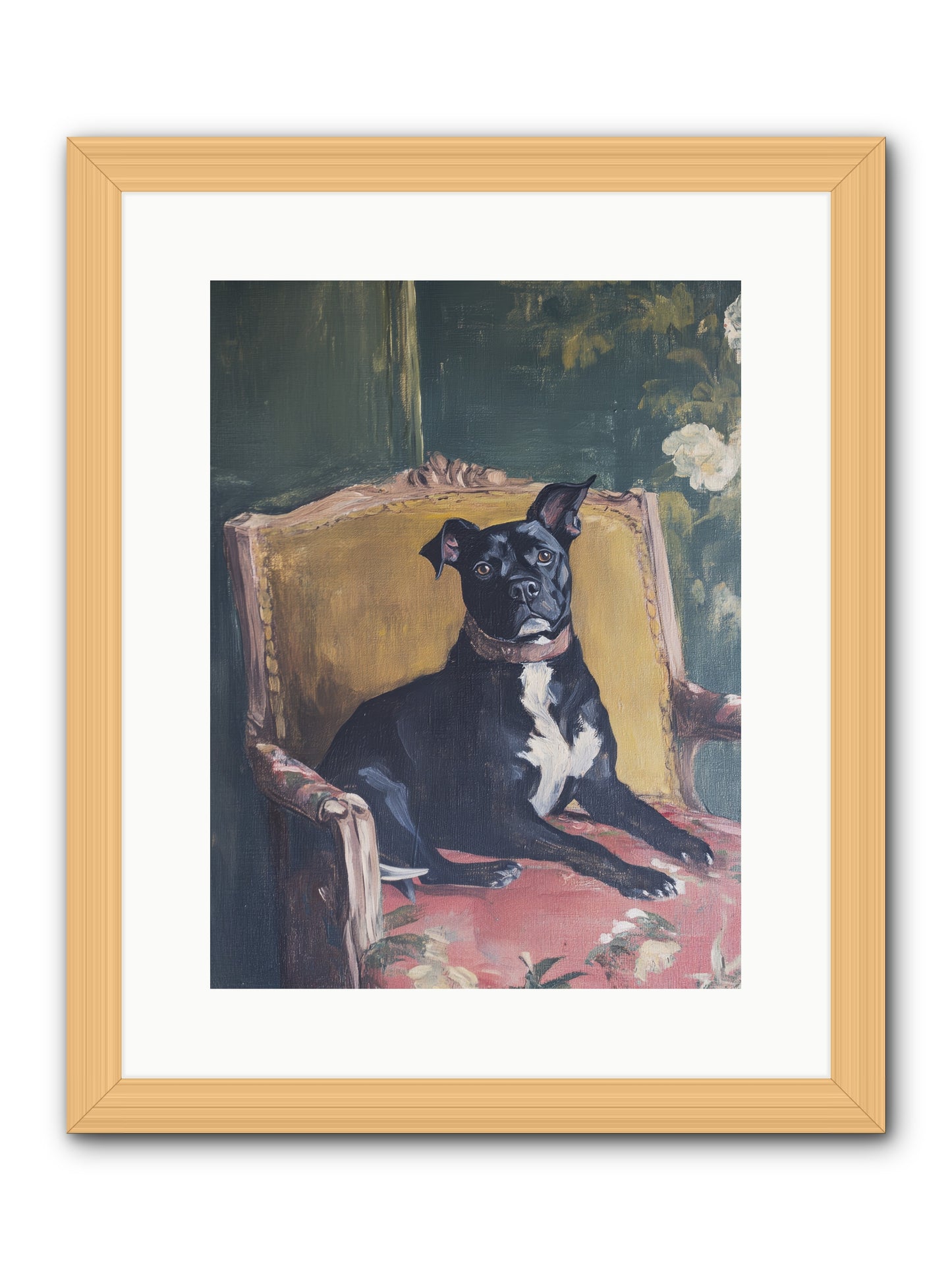 Veranda Velvet -- Framed Print - Natural 12x16