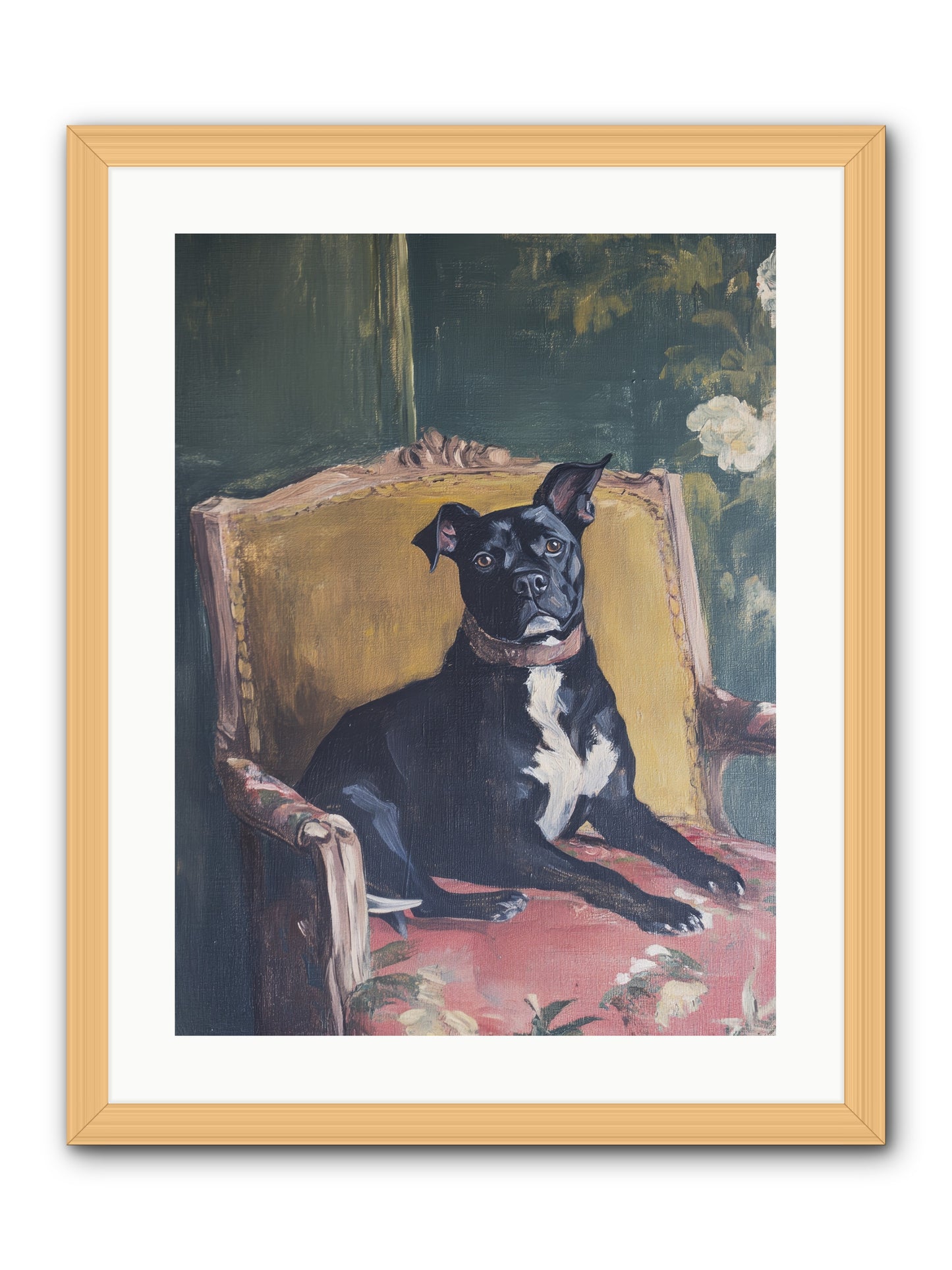 Veranda Velvet -- Framed Print - Natural 18x24