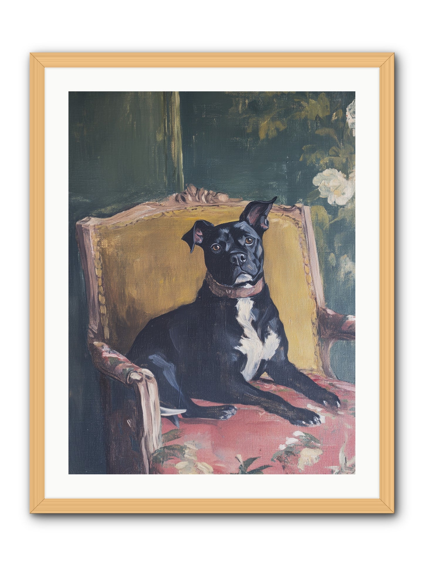 Veranda Velvet -- Framed Print - Natural 24x32