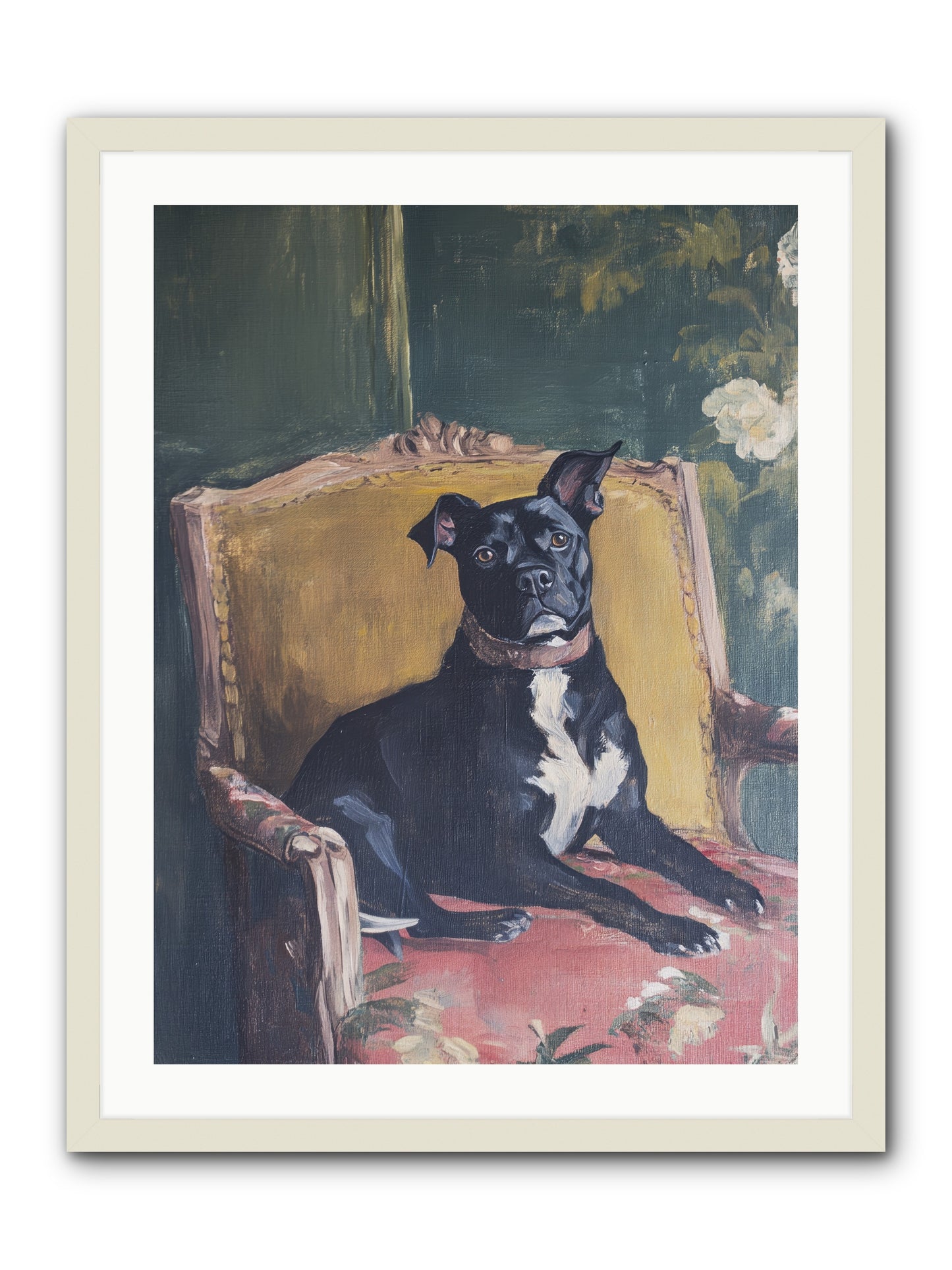 Veranda Velvet -- Framed Print - White 24x32