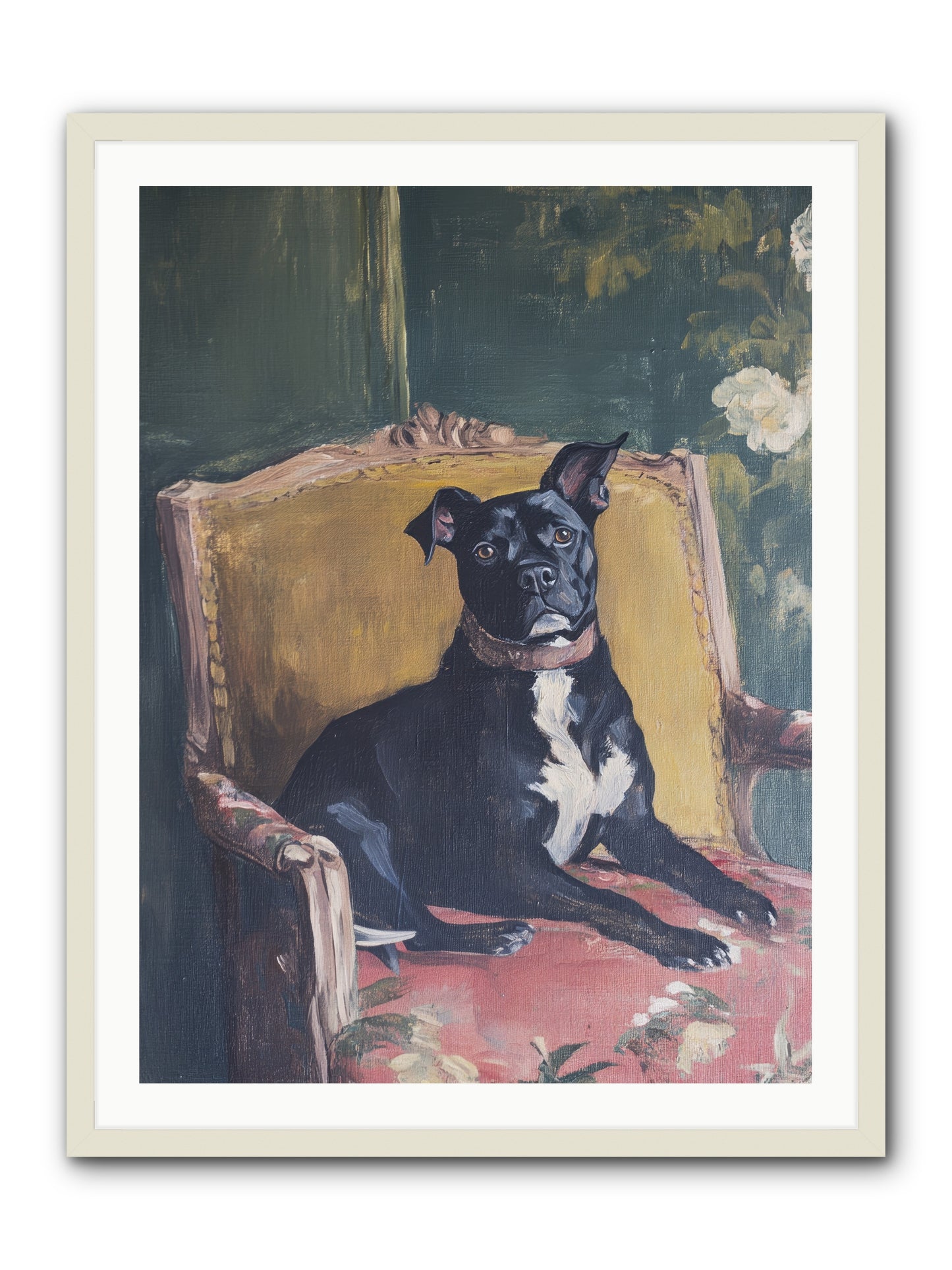 Veranda Velvet -- Framed Print - White 30x40