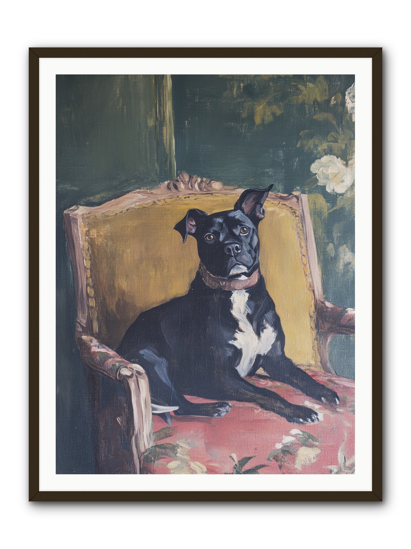 Veranda Velvet -- Framed Print - Black 36x48