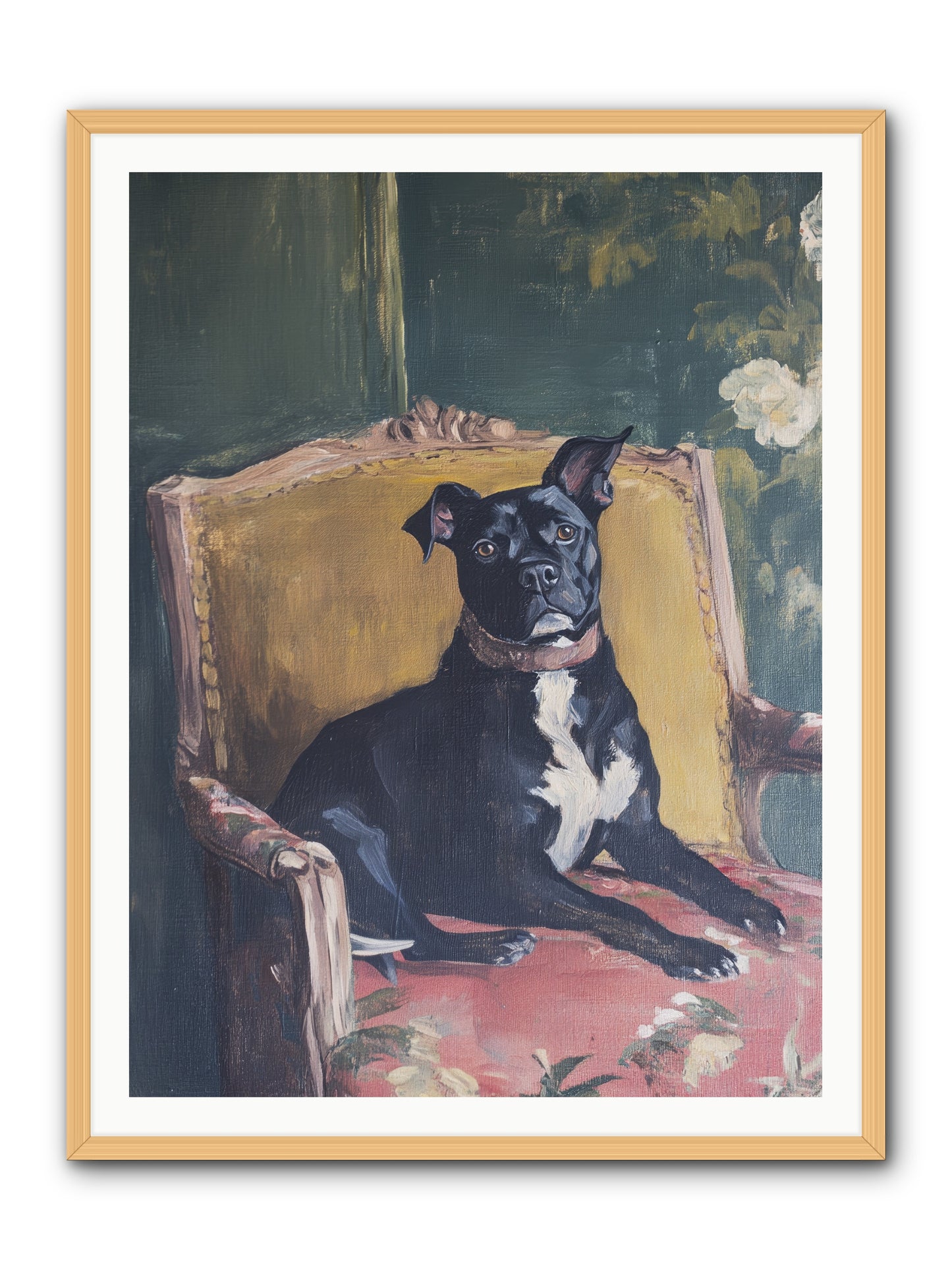 Veranda Velvet -- Framed Print - Natural 36x48