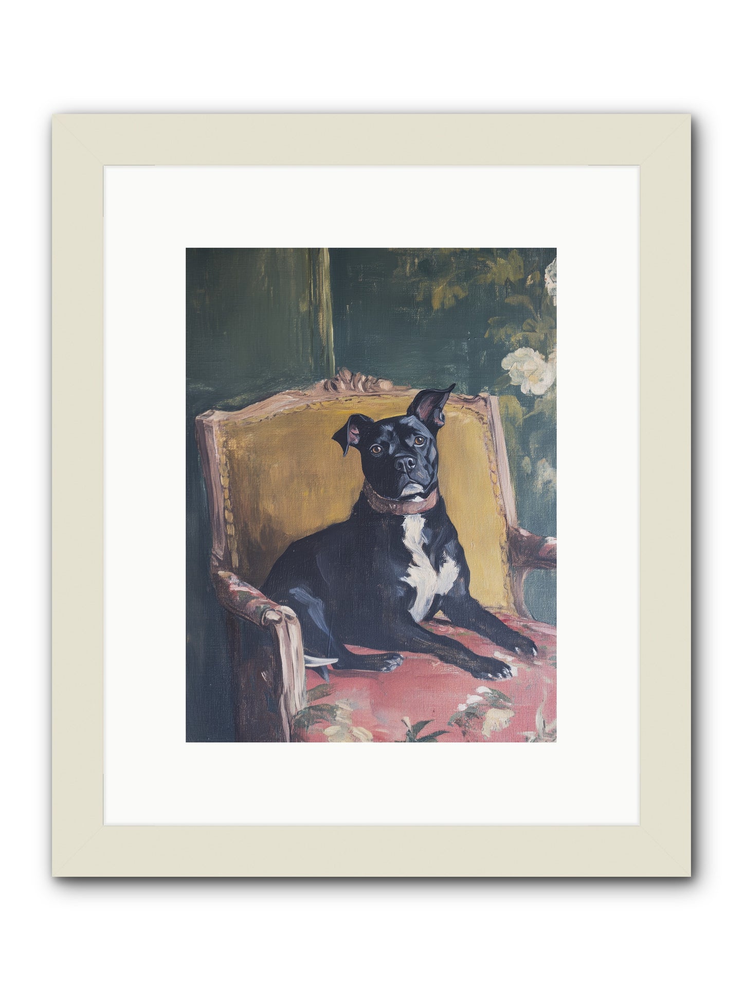 Veranda Velvet -- Framed Print - White 9x12