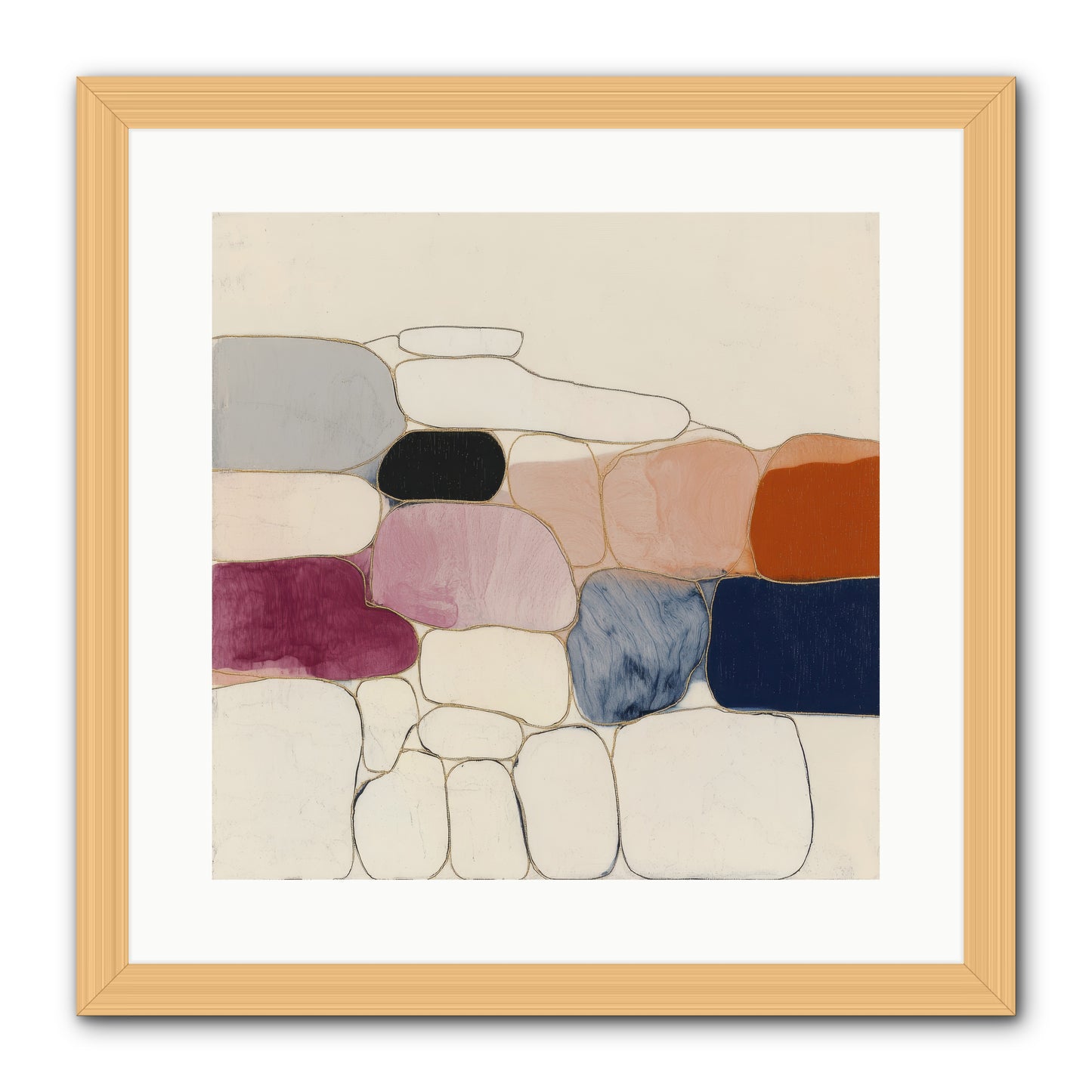 Verdancy No.2 -- Framed Print - Natural 16x16