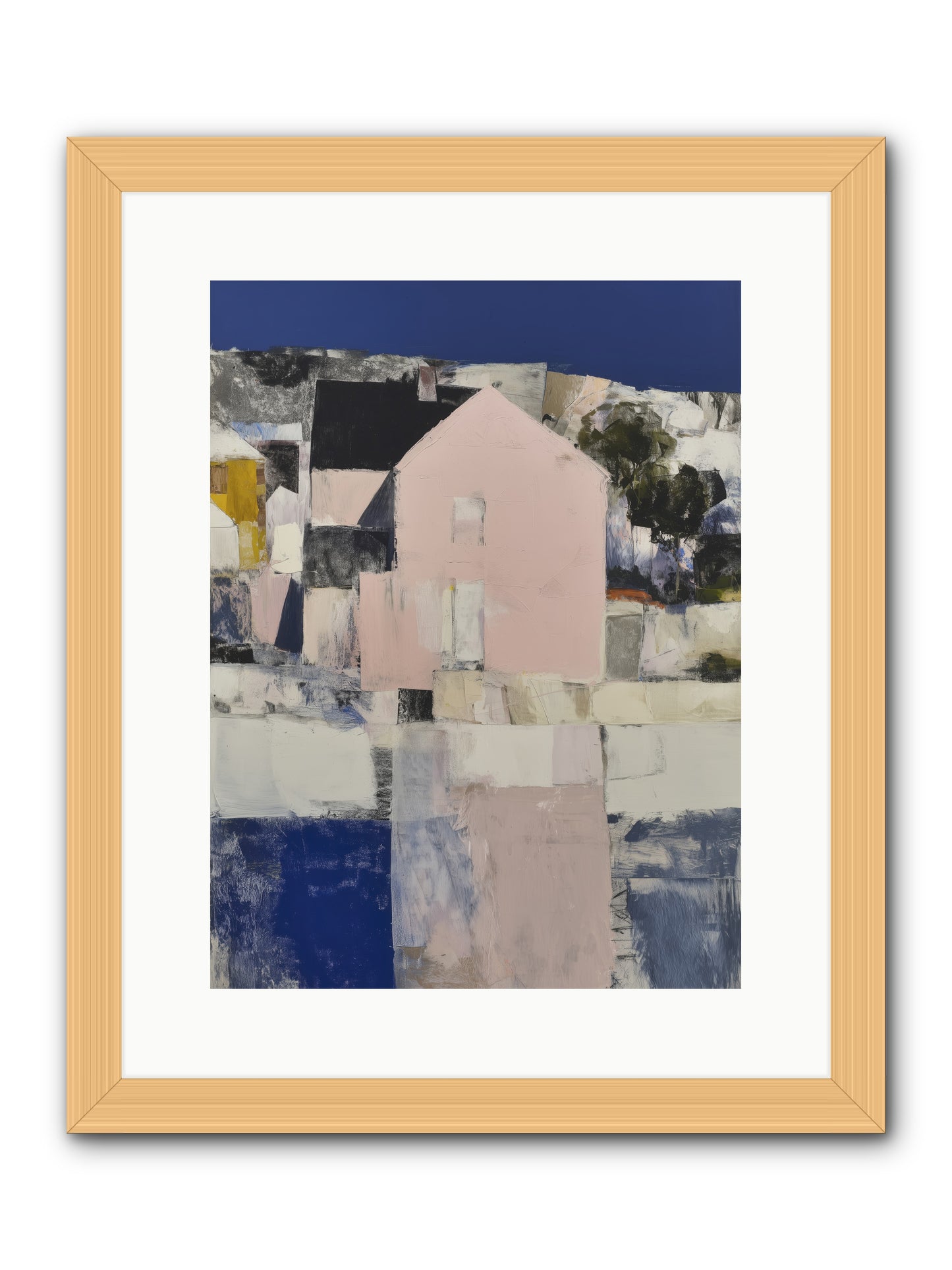 Verdant Crescent -- Framed Print - Natural 12x16