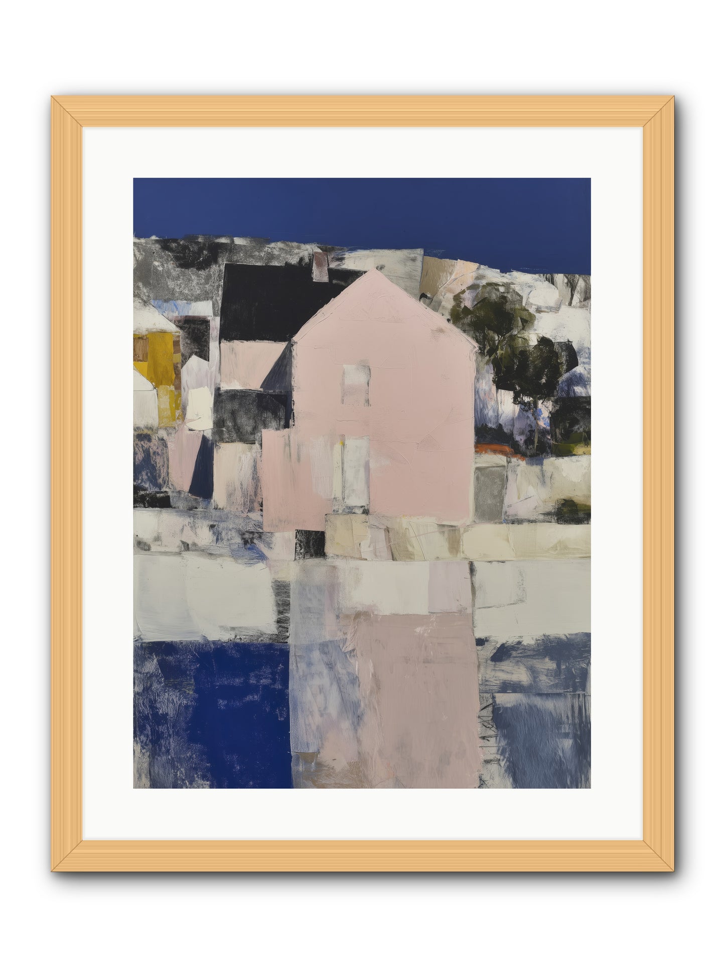 Verdant Crescent -- Framed Print - Natural 18x24
