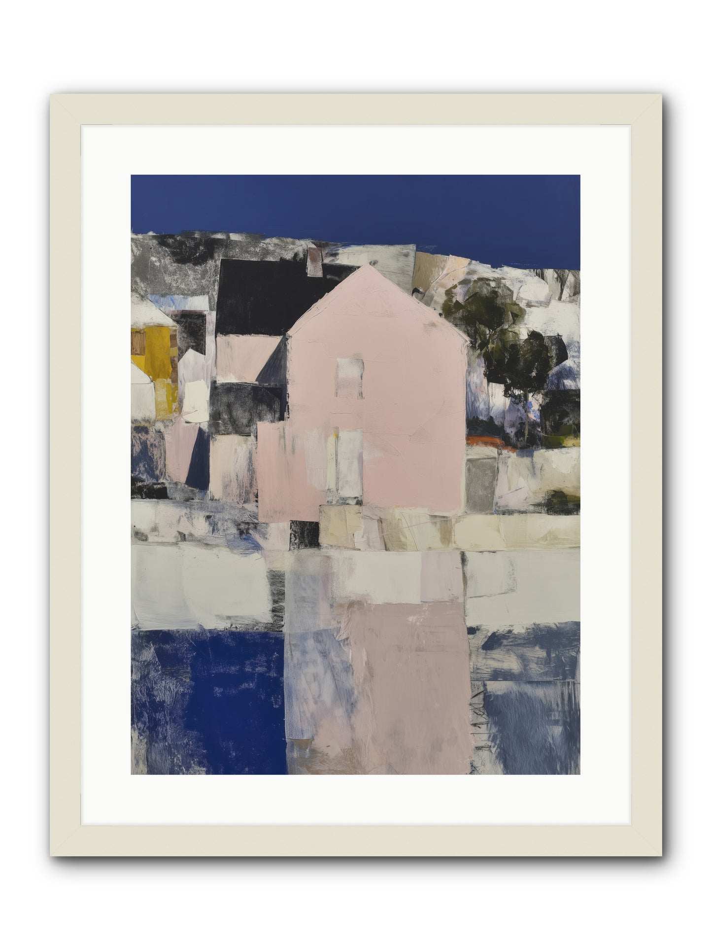 Verdant Crescent -- Framed Print - White 18x24