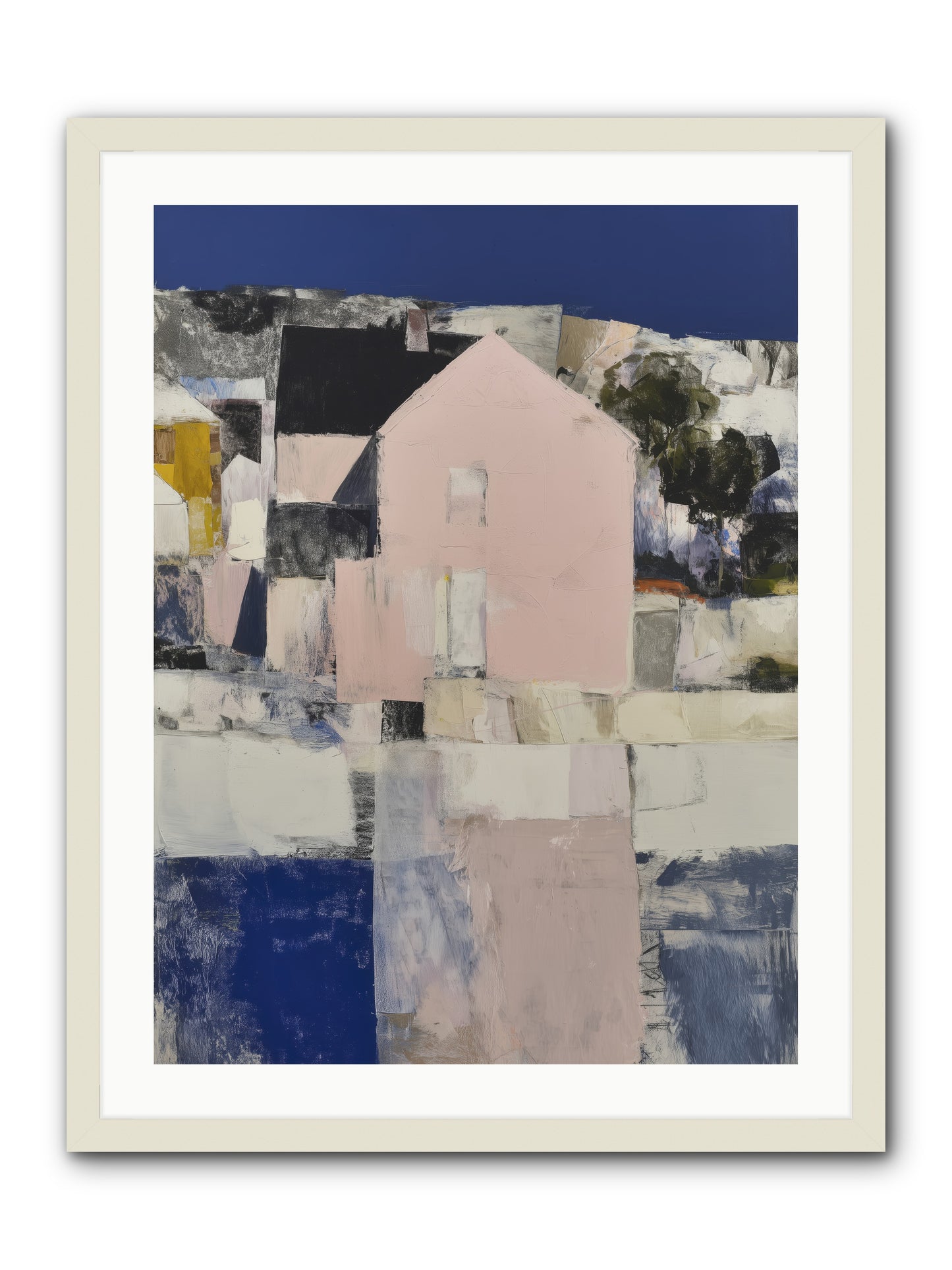 Verdant Crescent -- Framed Print - White 24x32