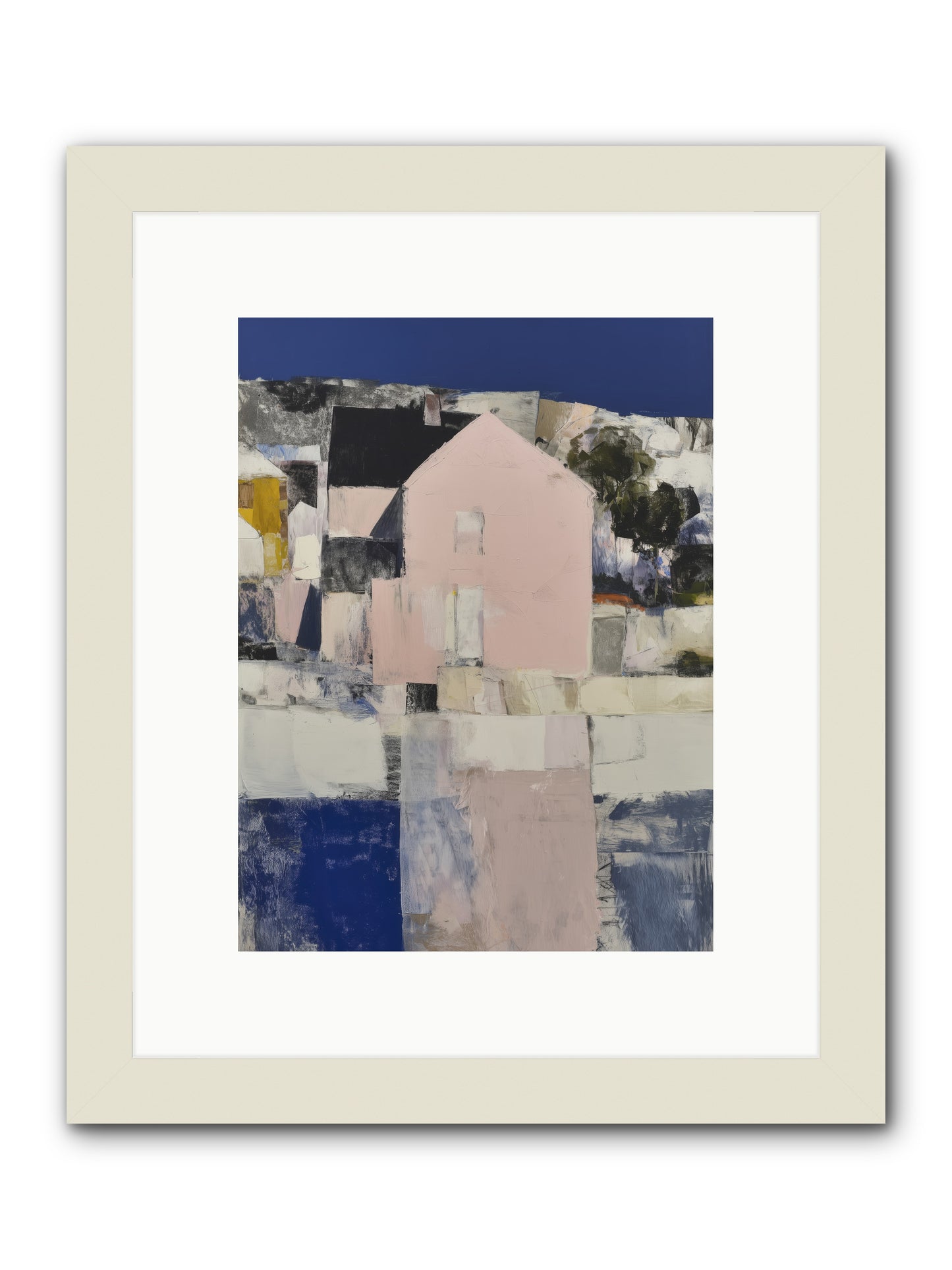 Verdant Crescent -- Framed Print - White 9x12