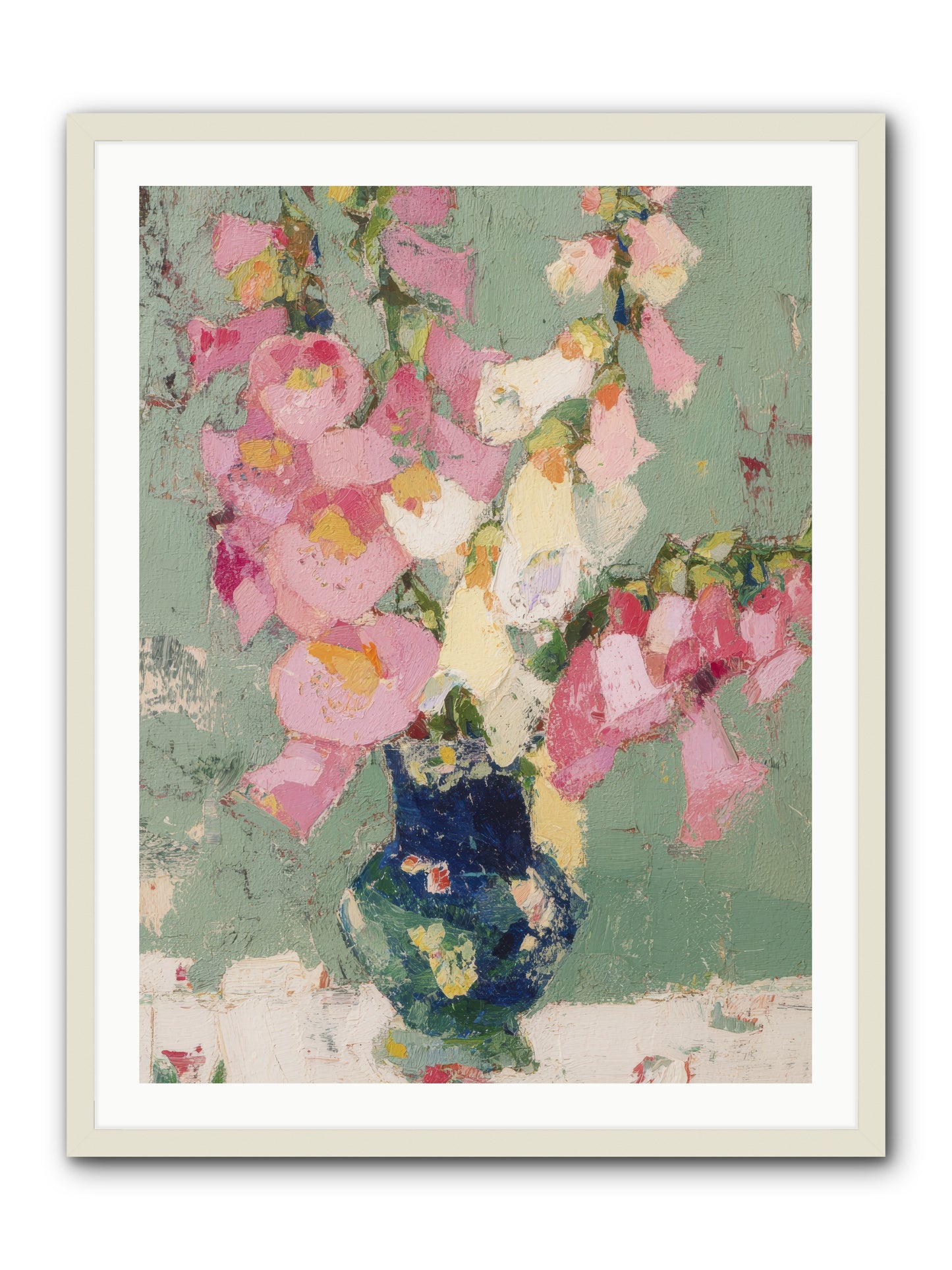 Verdant Secrets -- Framed Print - White 30x40