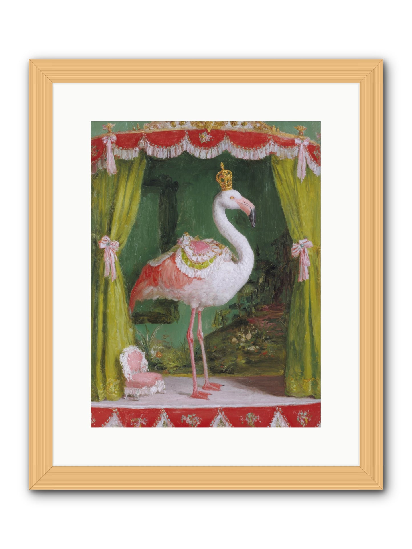 Verdant Theater -- Framed Print - Natural 12x16