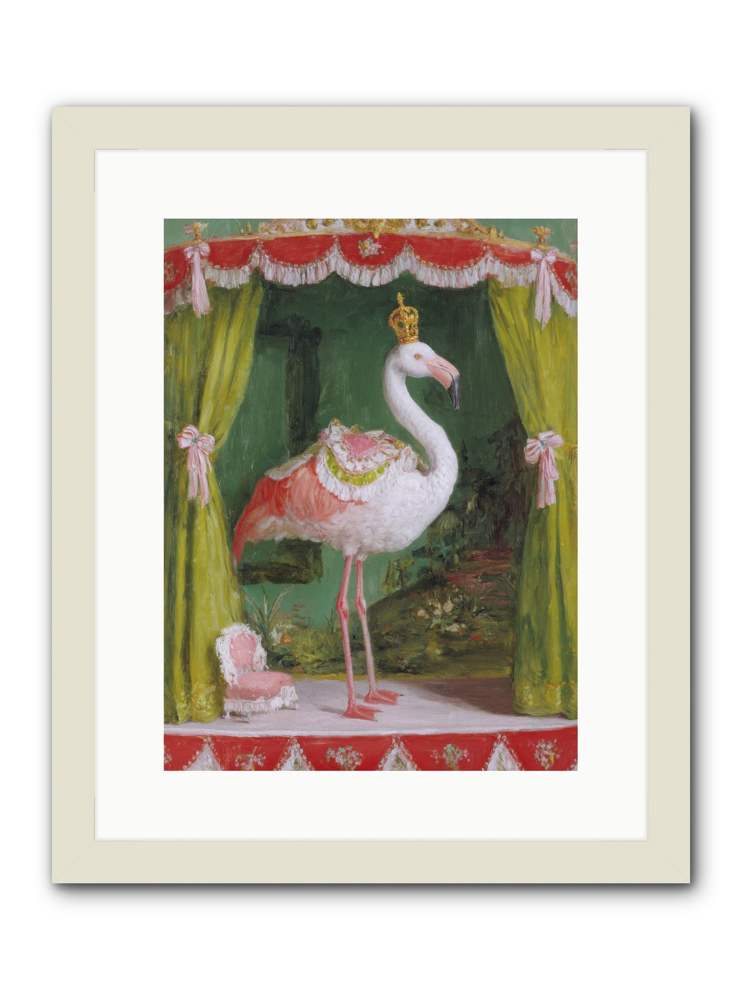 Verdant Theater -- Framed Print - White 12x16