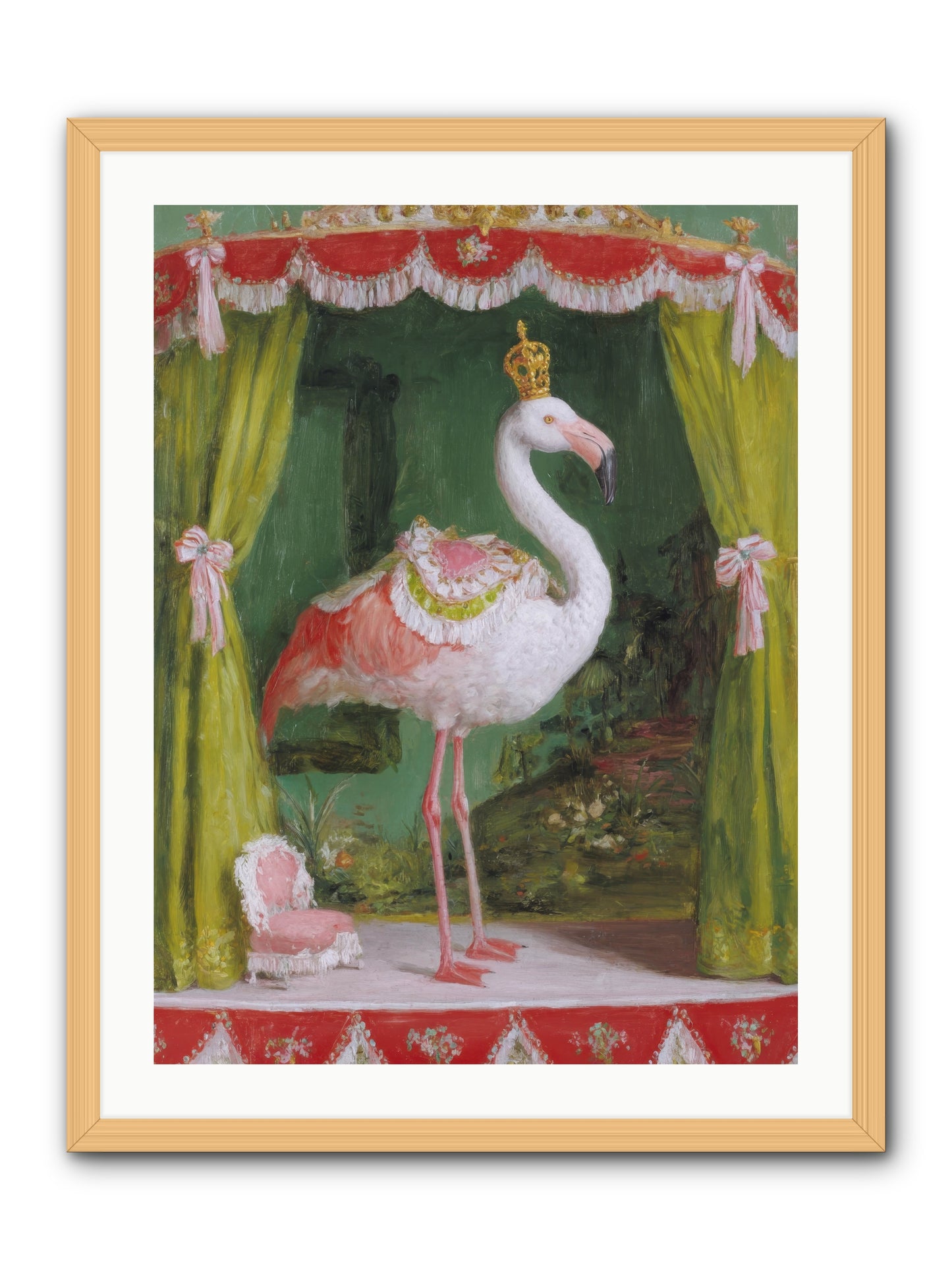 Verdant Theater -- Framed Print - Natural 24x32