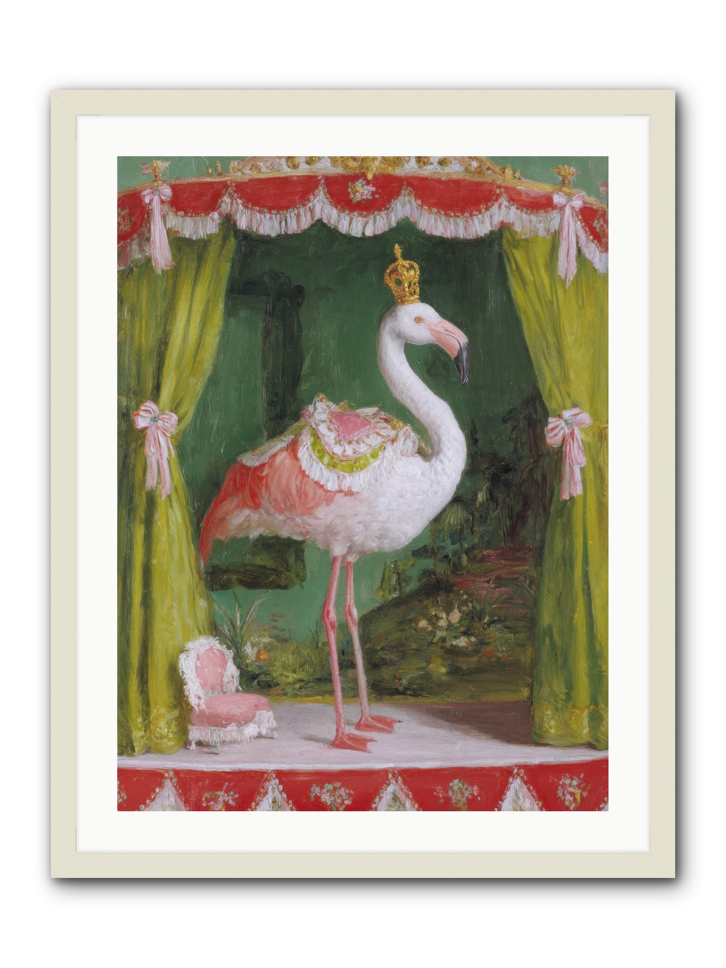 Verdant Theater -- Framed Print - White 24x32