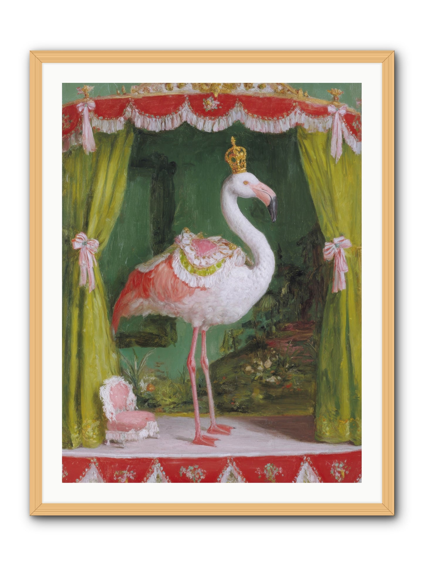 Verdant Theater -- Framed Print - Natural 30x40