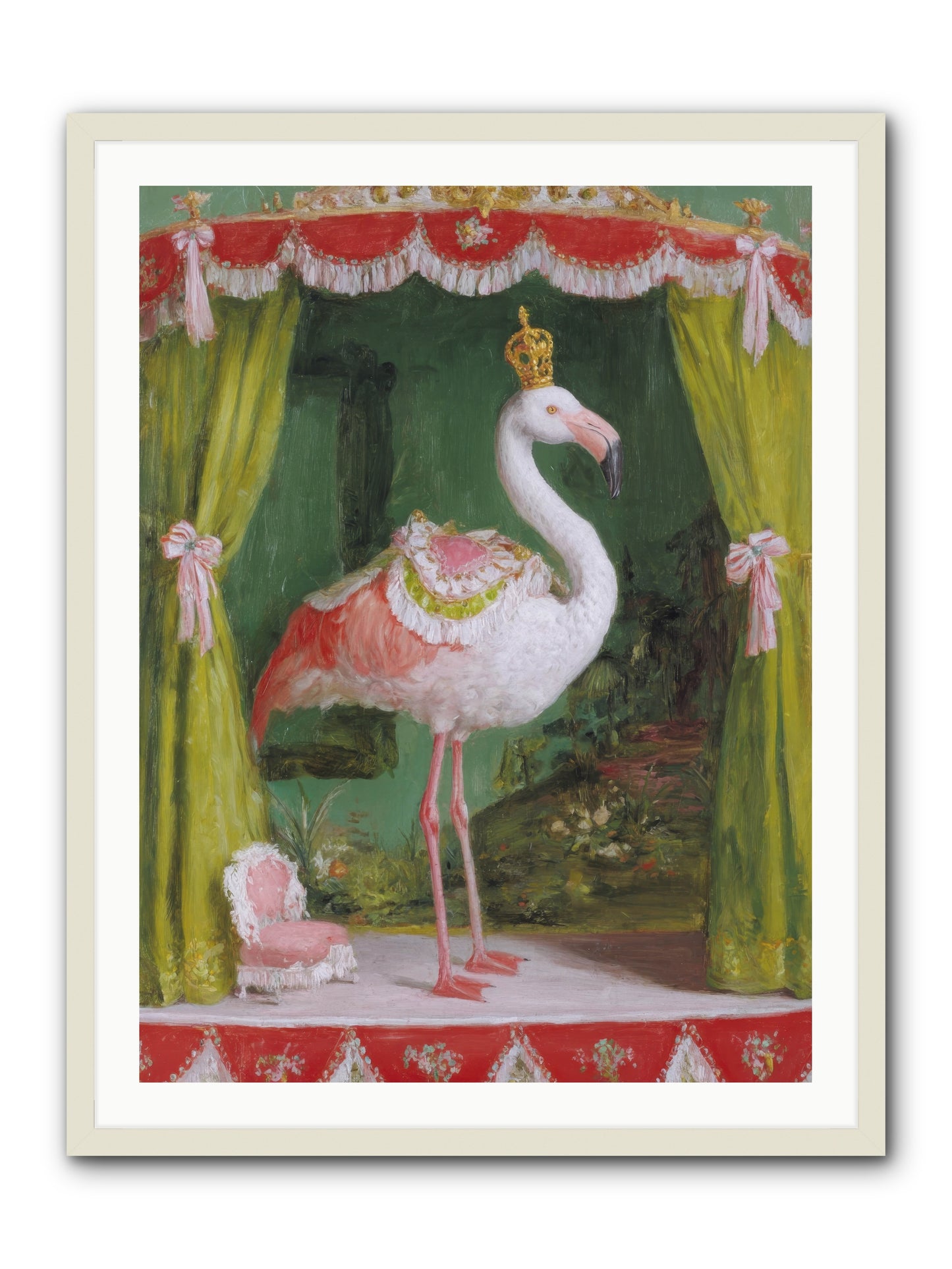 Verdant Theater -- Framed Print - White 30x40