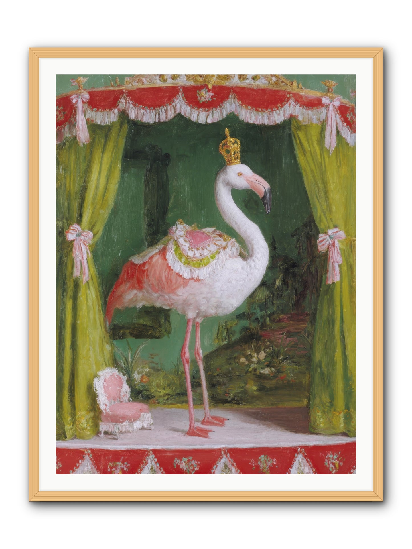 Verdant Theater -- Framed Print - Natural 36x48