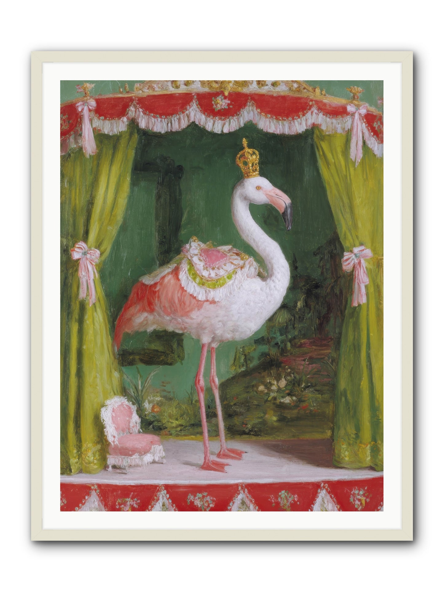 Verdant Theater -- Framed Print - White 36x48