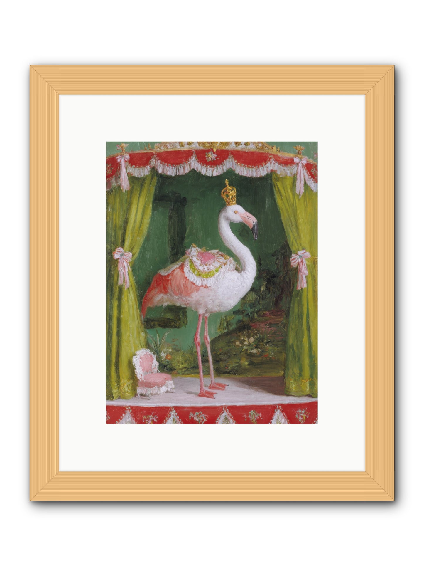 Verdant Theater -- Framed Print - Natural 9x12