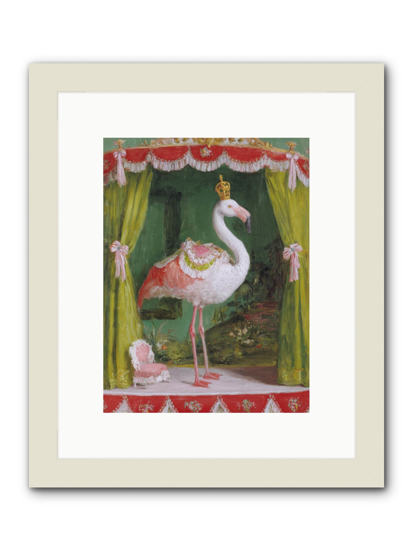 Verdant Theater -- Framed Print - White 9x12