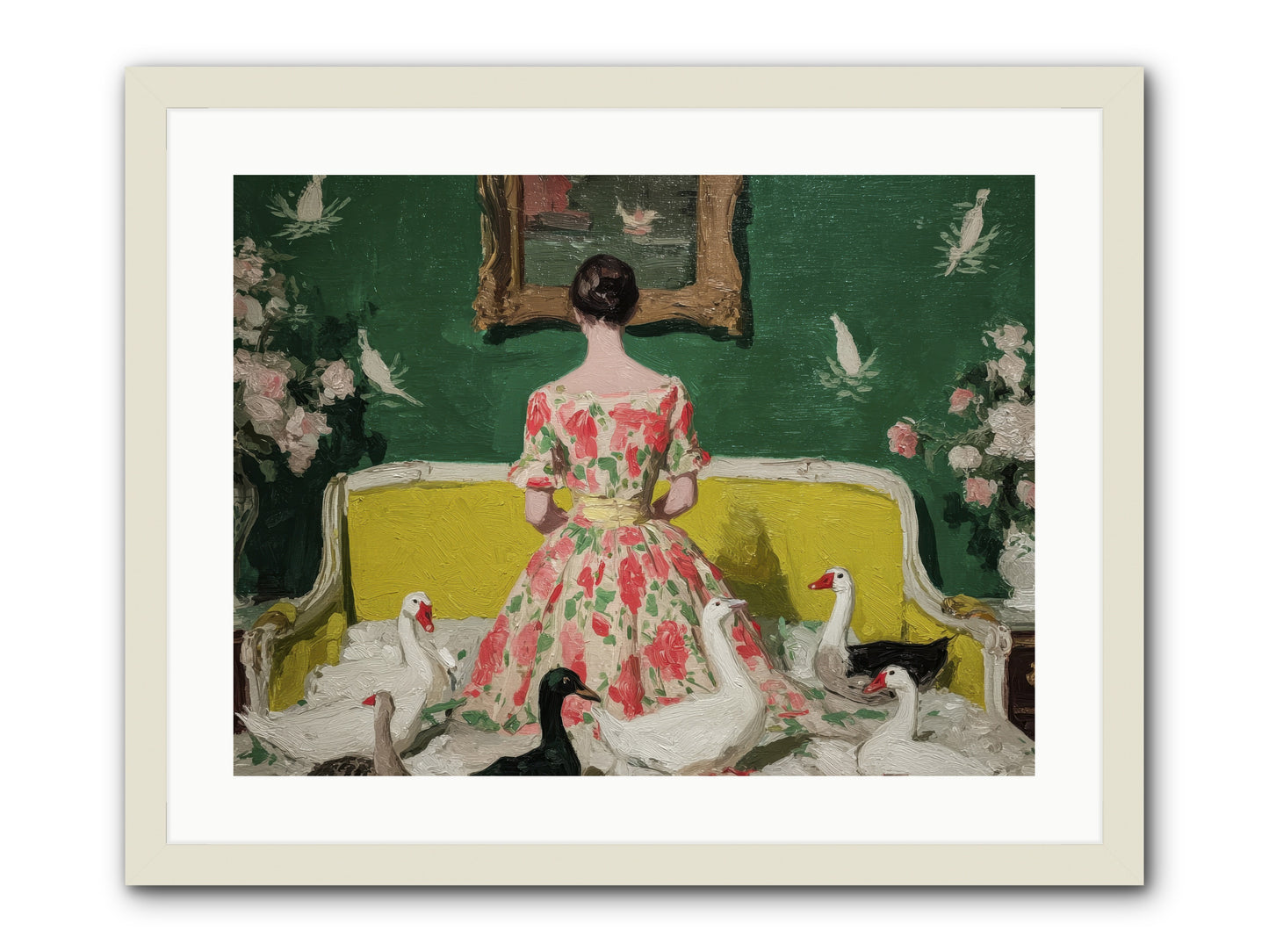 Verity & Violet Hours-REZ -- Framed Print - White 24x18