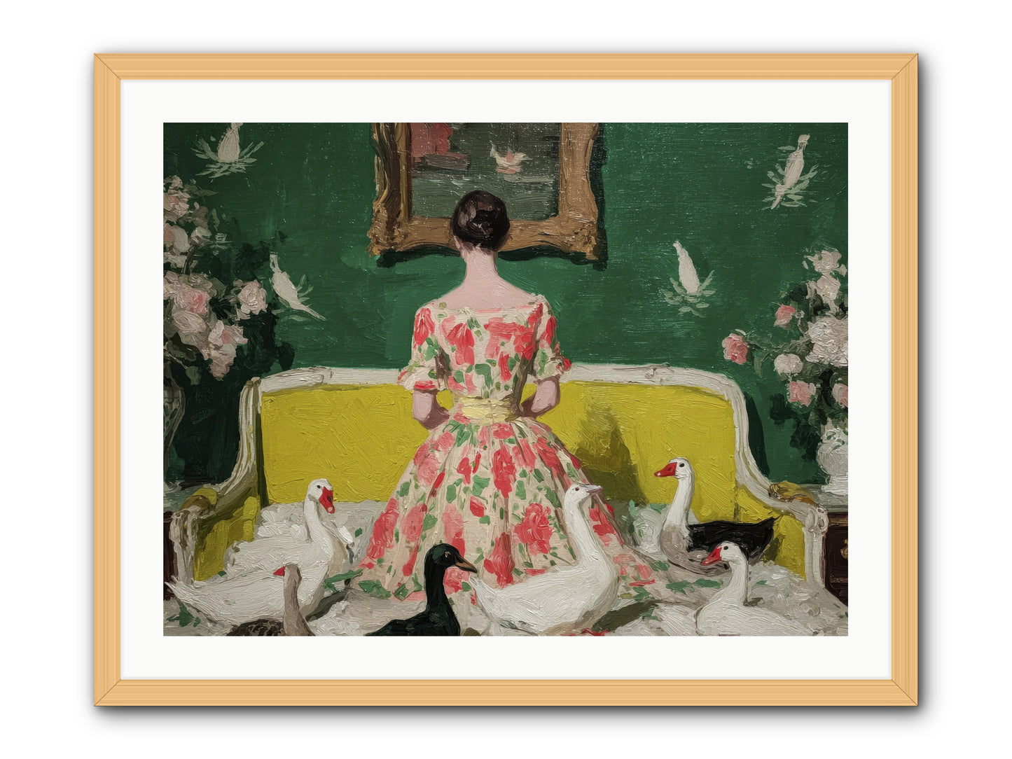 Verity & Violet Hours-REZ -- Framed Print - Natural 32x24