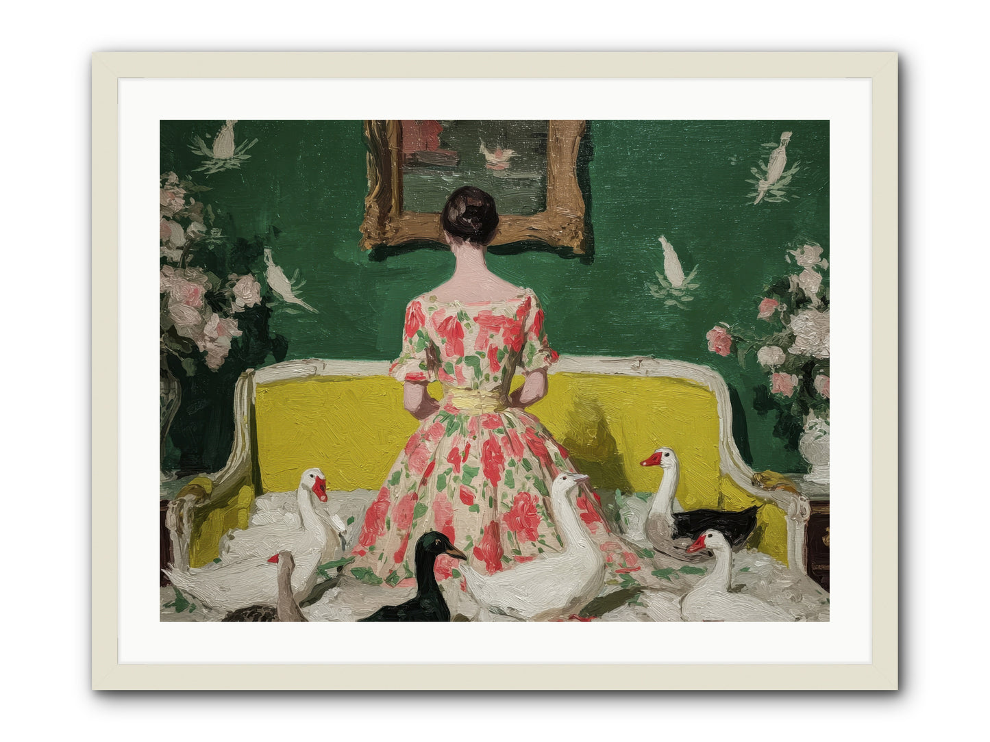 Verity & Violet Hours-REZ -- Framed Print - White 32x24
