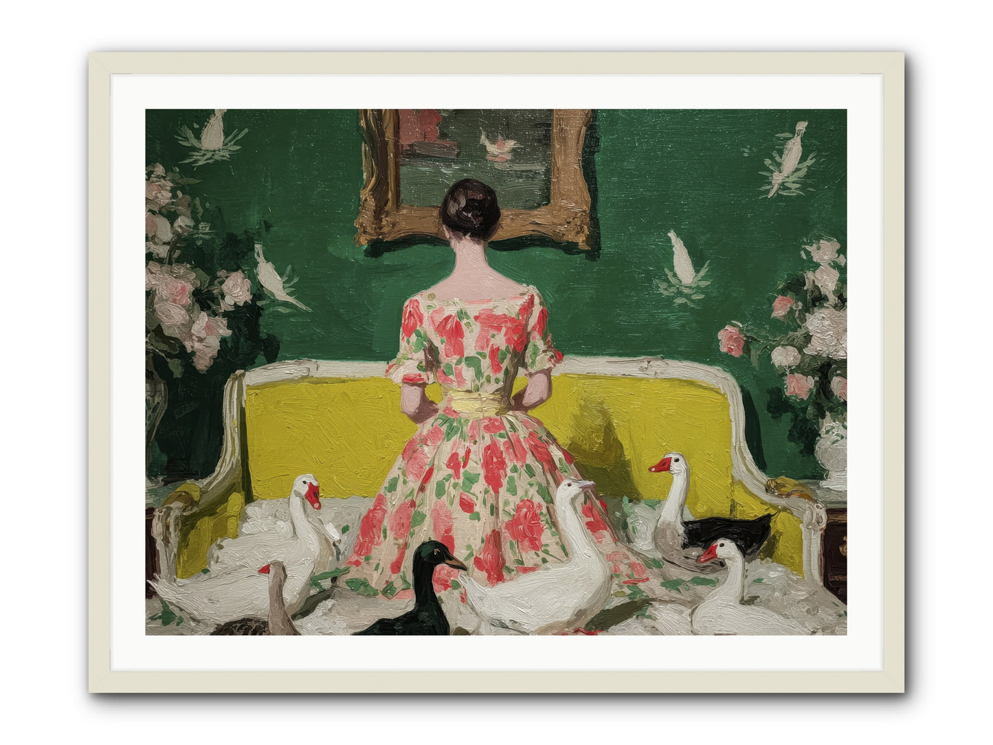 Verity & Violet Hours-REZ -- Framed Print - White 40x30