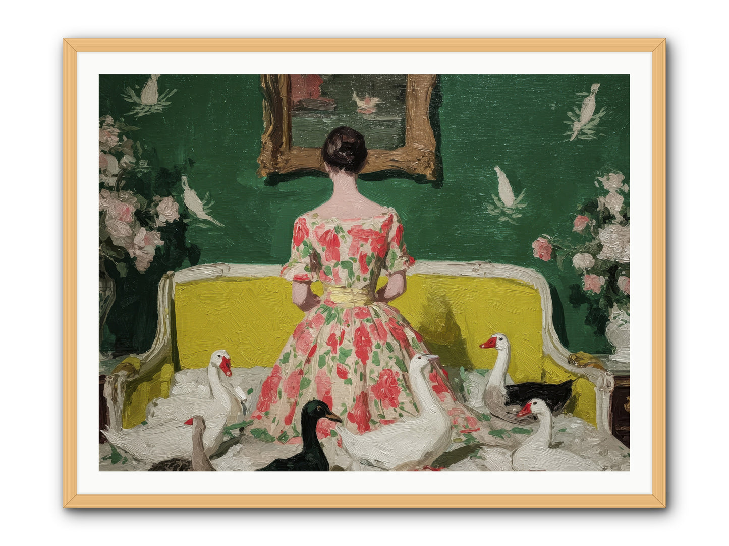 Verity & Violet Hours-REZ -- Framed Print - Natural 48x36