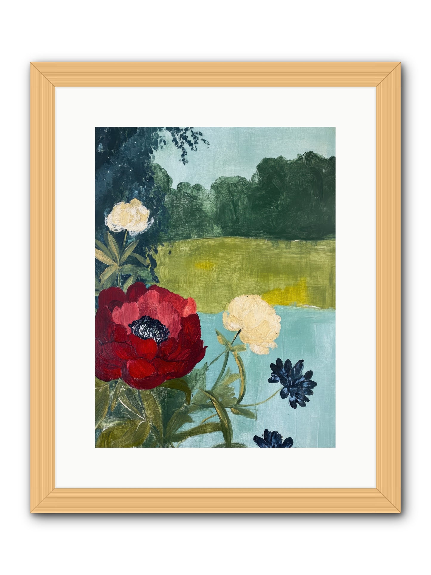 Vermilion Shores -- Framed Print - Natural 12x16