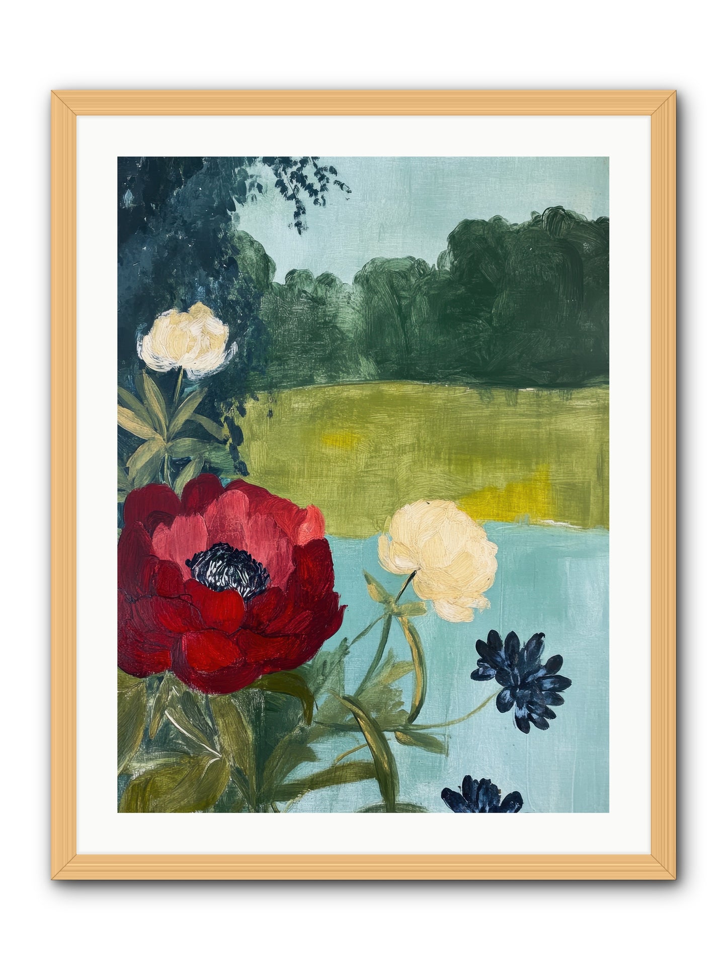 Vermilion Shores -- Framed Print - Natural 24x32
