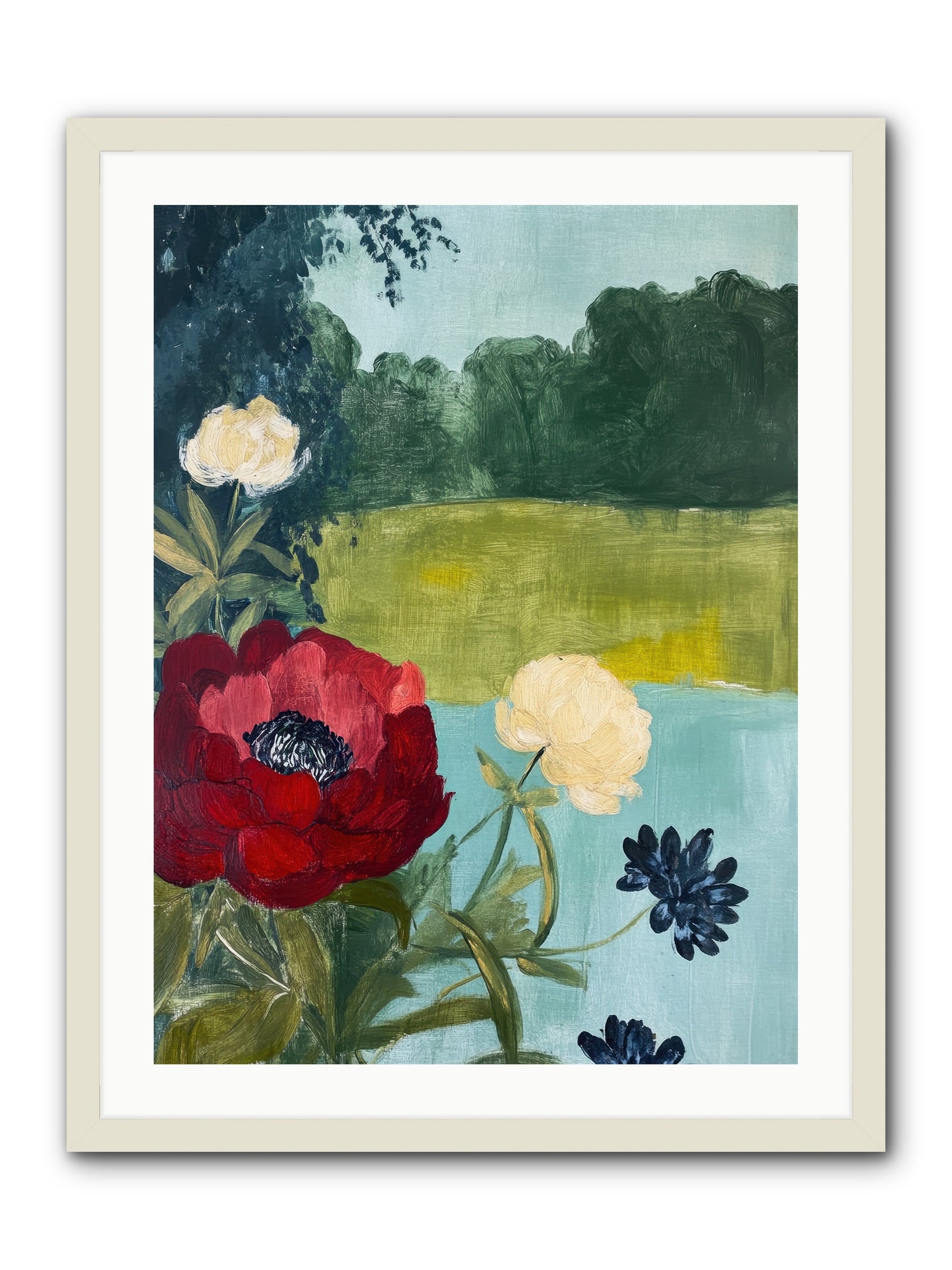 Vermilion Shores -- Framed Print - White 24x32