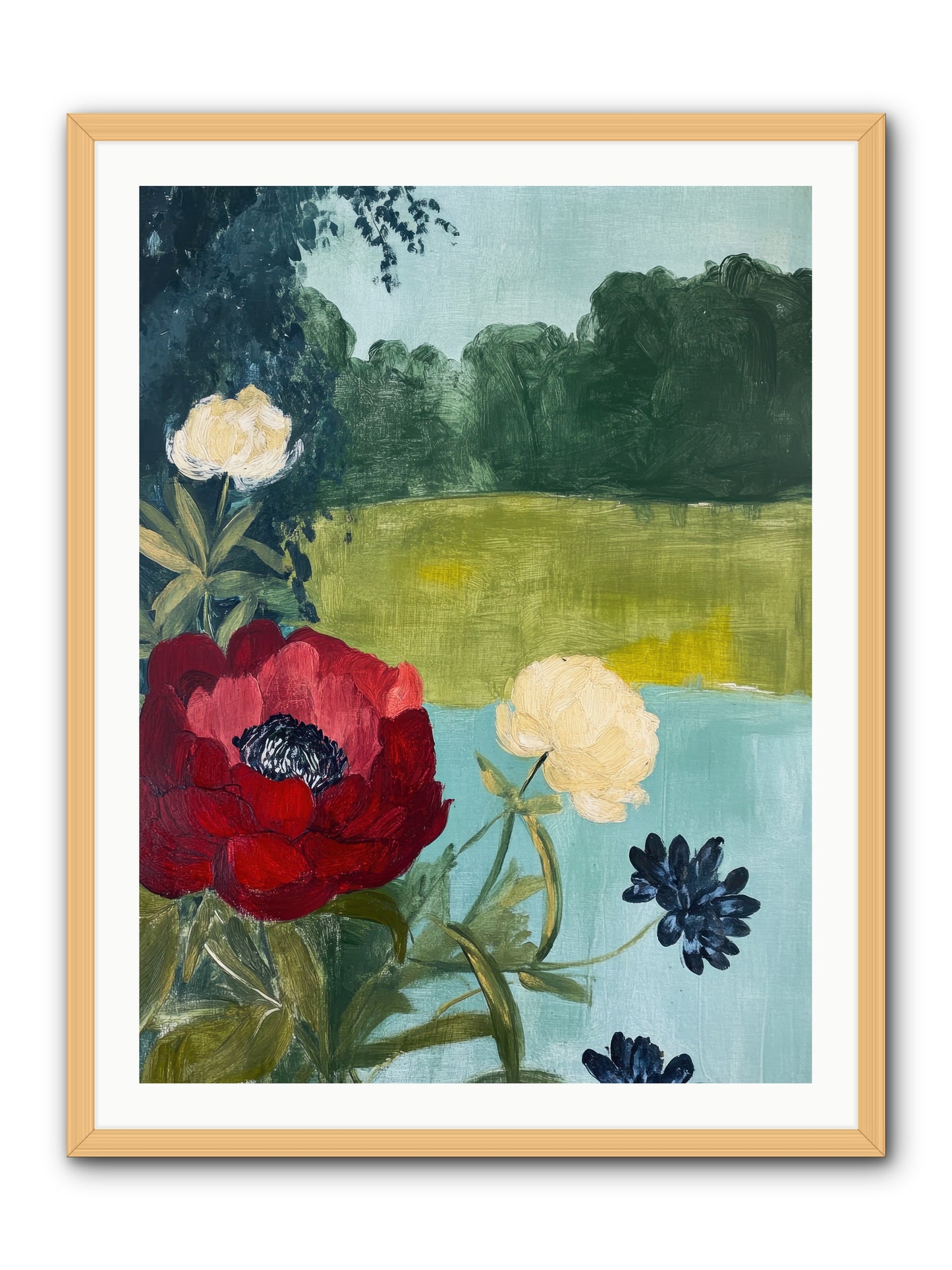 Vermilion Shores -- Framed Print - Natural 30x40