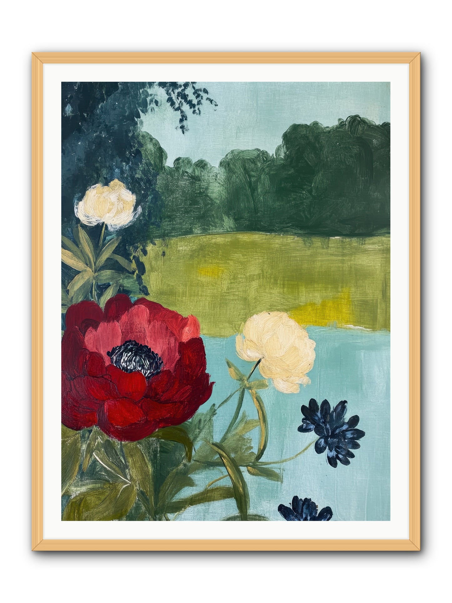 Vermilion Shores -- Framed Print - Natural 36x48