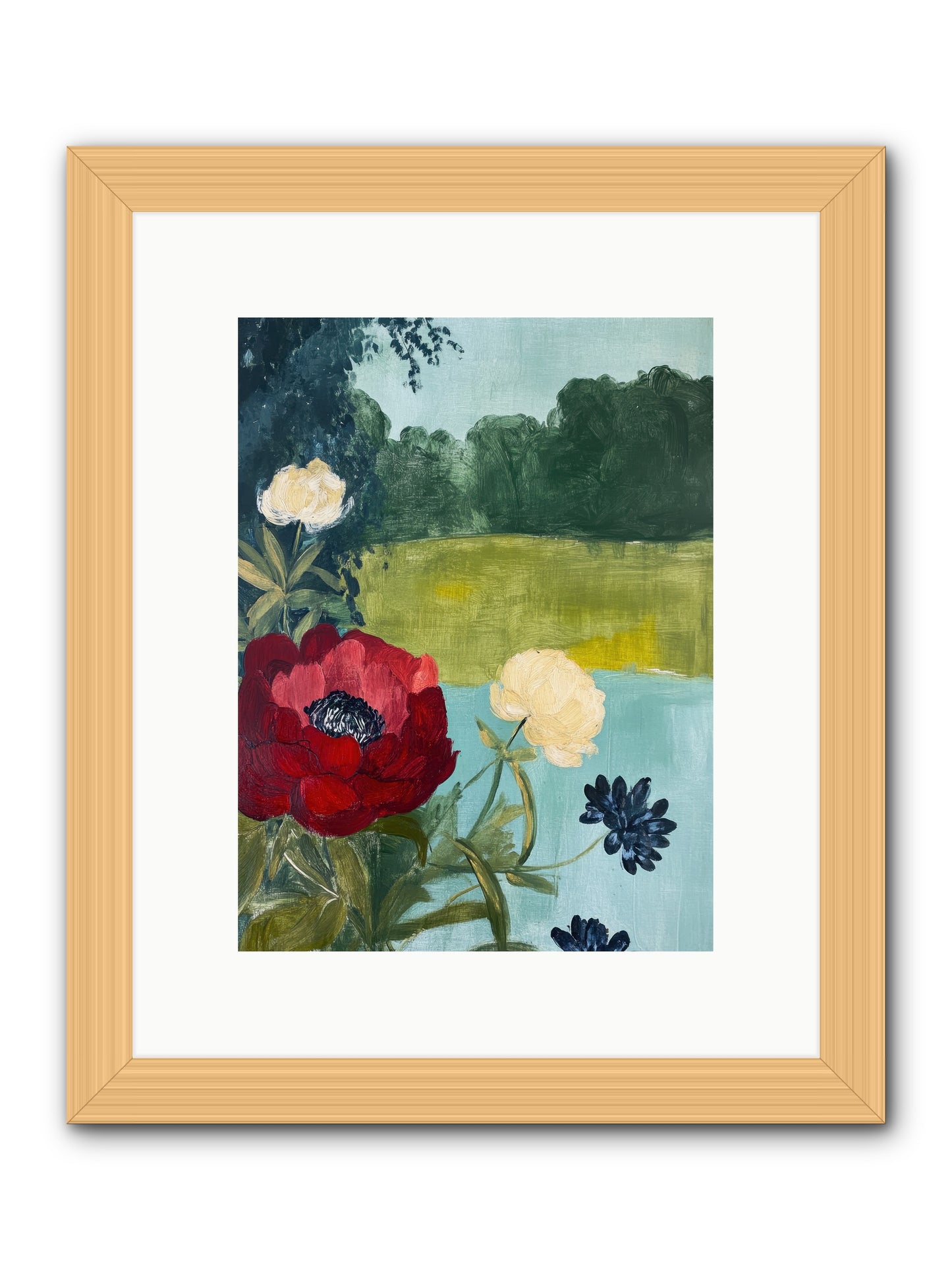 Vermilion Shores -- Framed Print - Natural 9x12