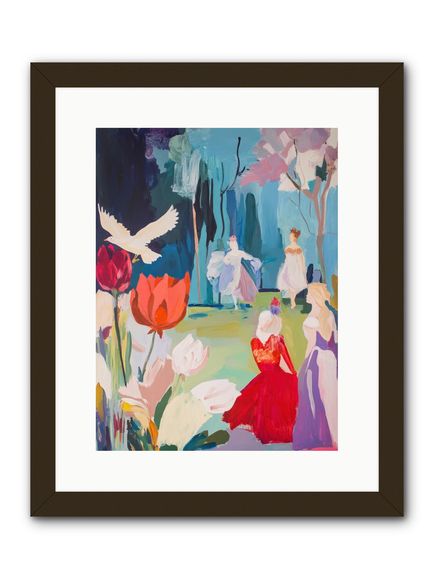 Vernal Celebrations -- Framed Print - Black 12x16