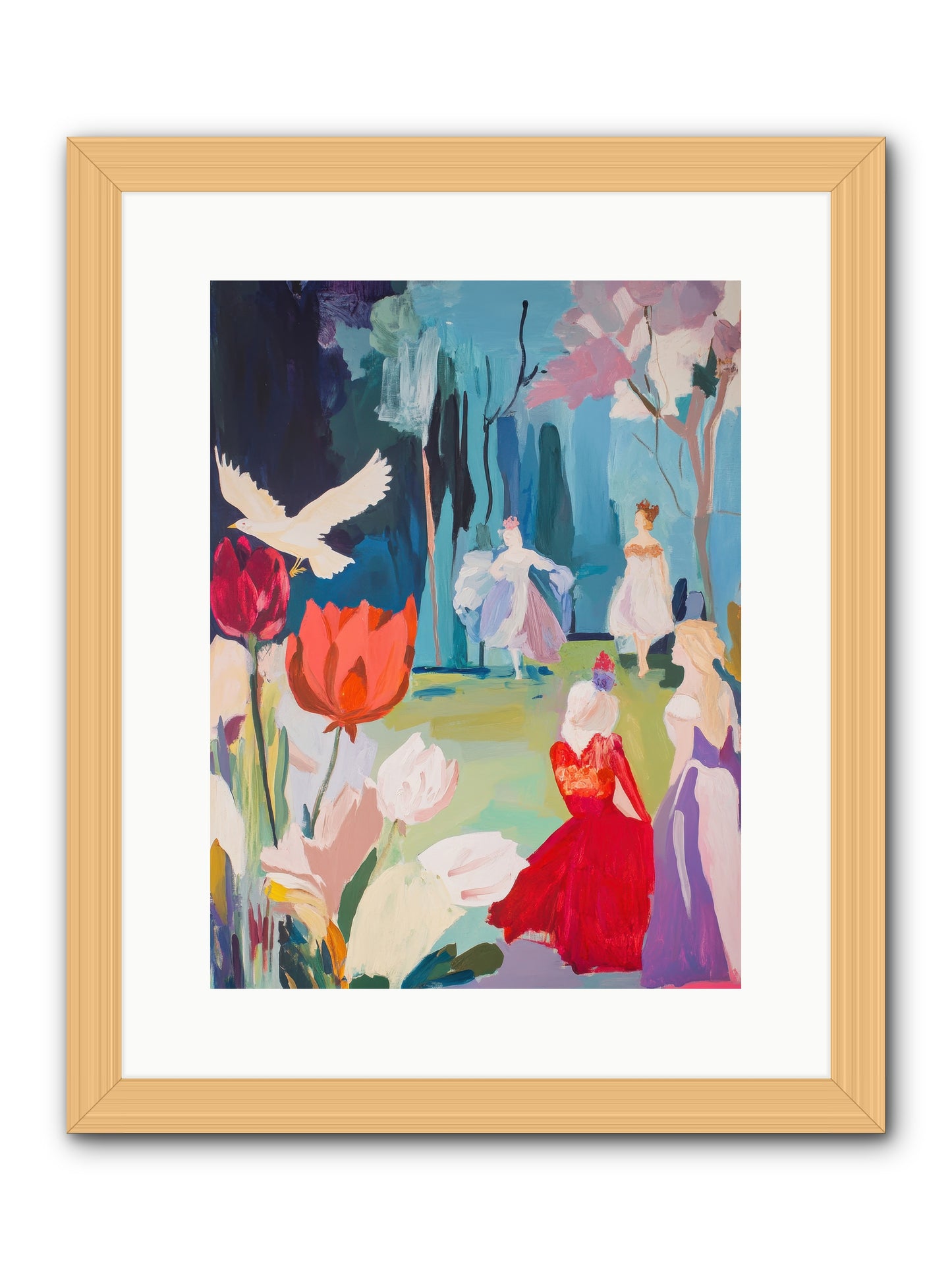 Vernal Celebrations -- Framed Print - Natural 12x16