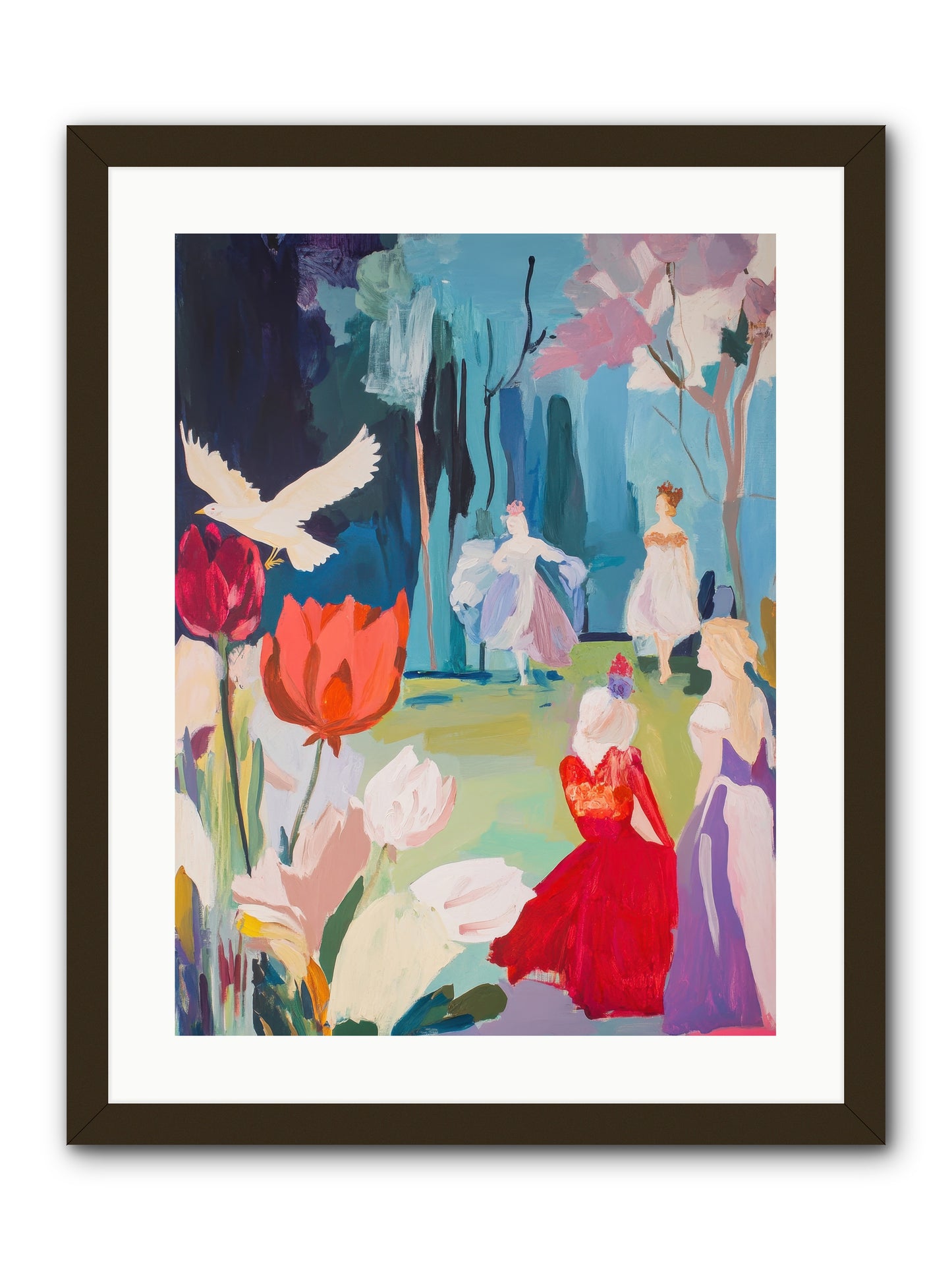 Vernal Celebrations -- Framed Print - Black 18x24