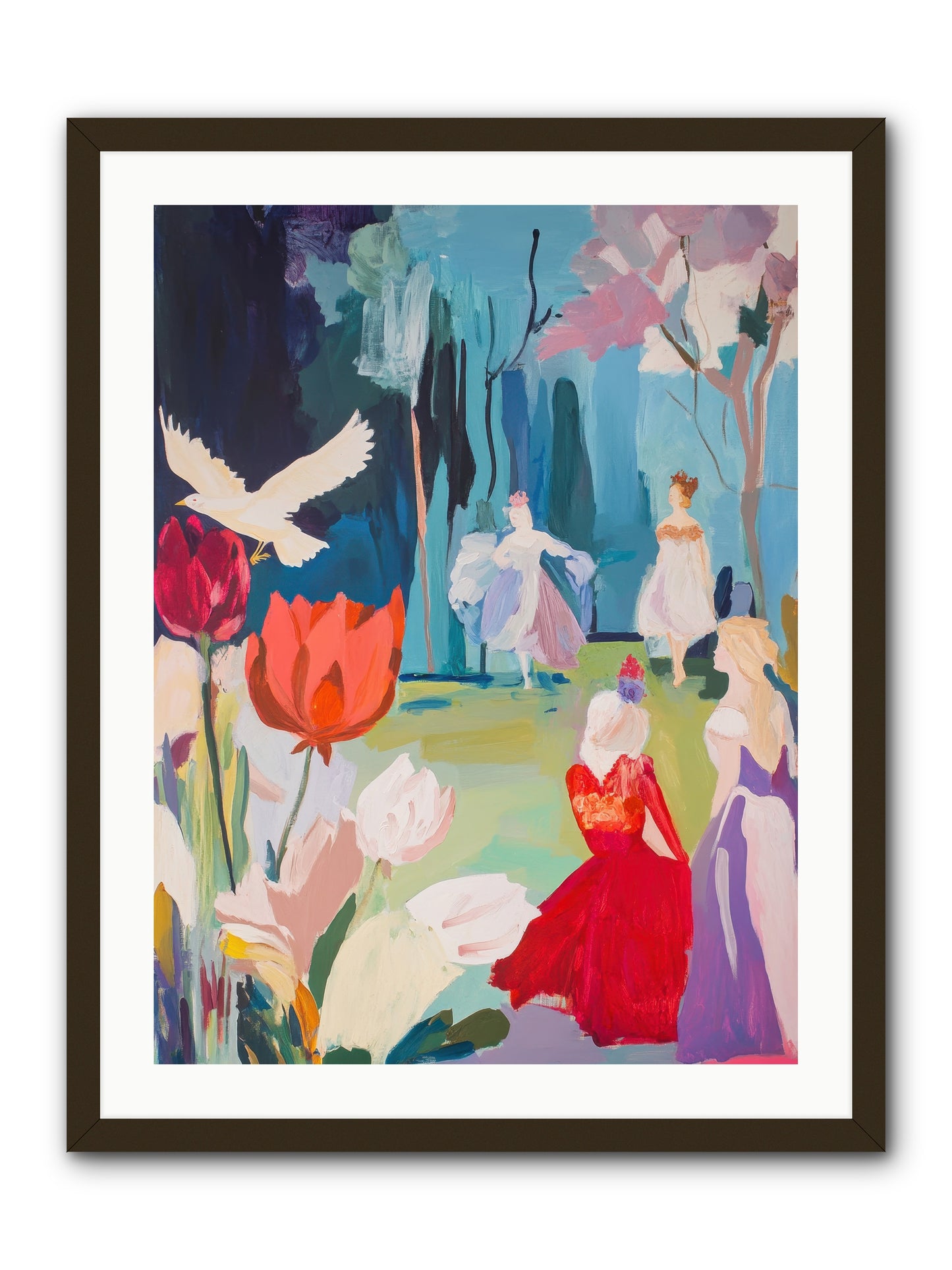 Vernal Celebrations -- Framed Print - Black 24x32