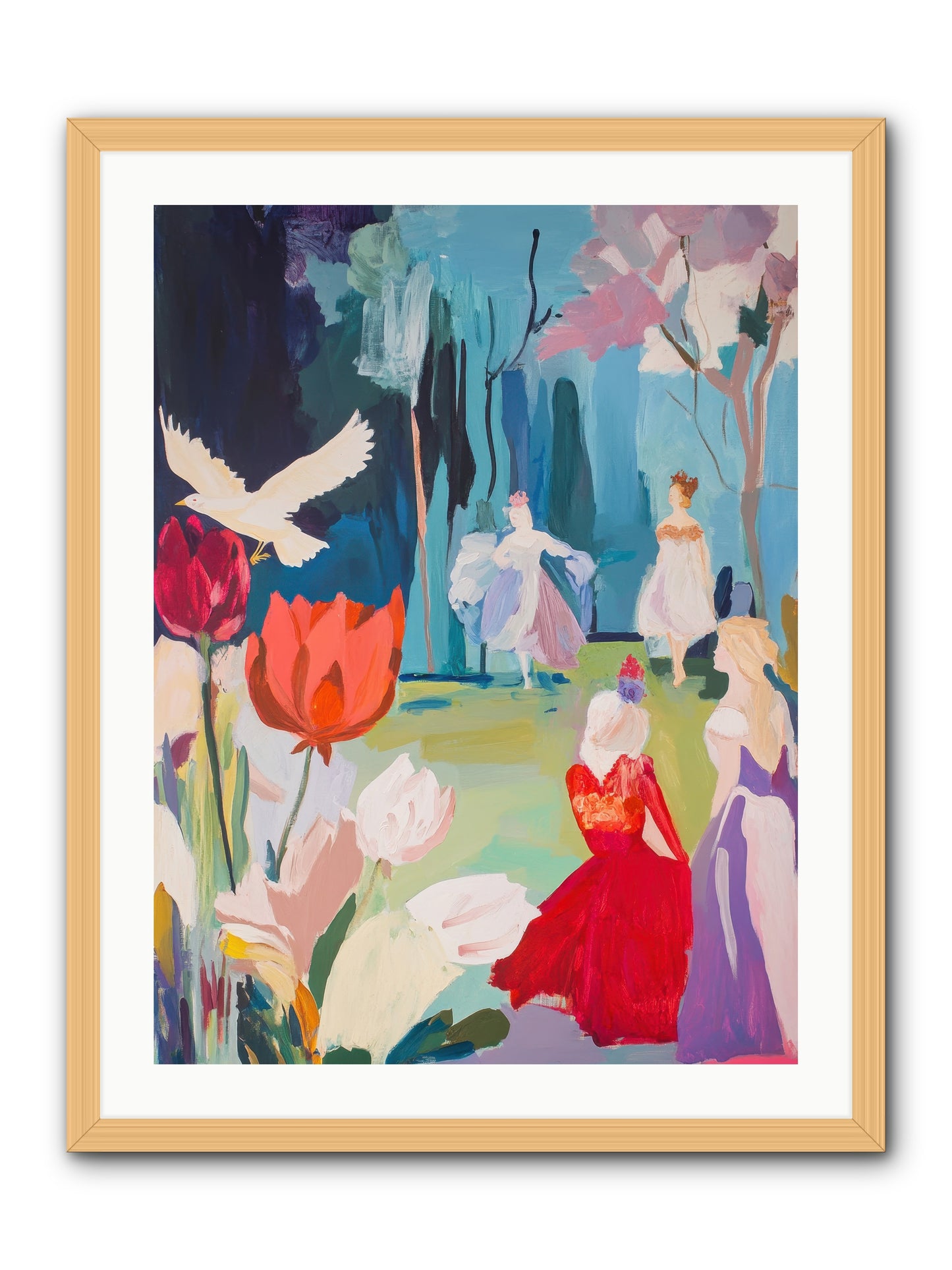 Vernal Celebrations -- Framed Print - Natural 24x32
