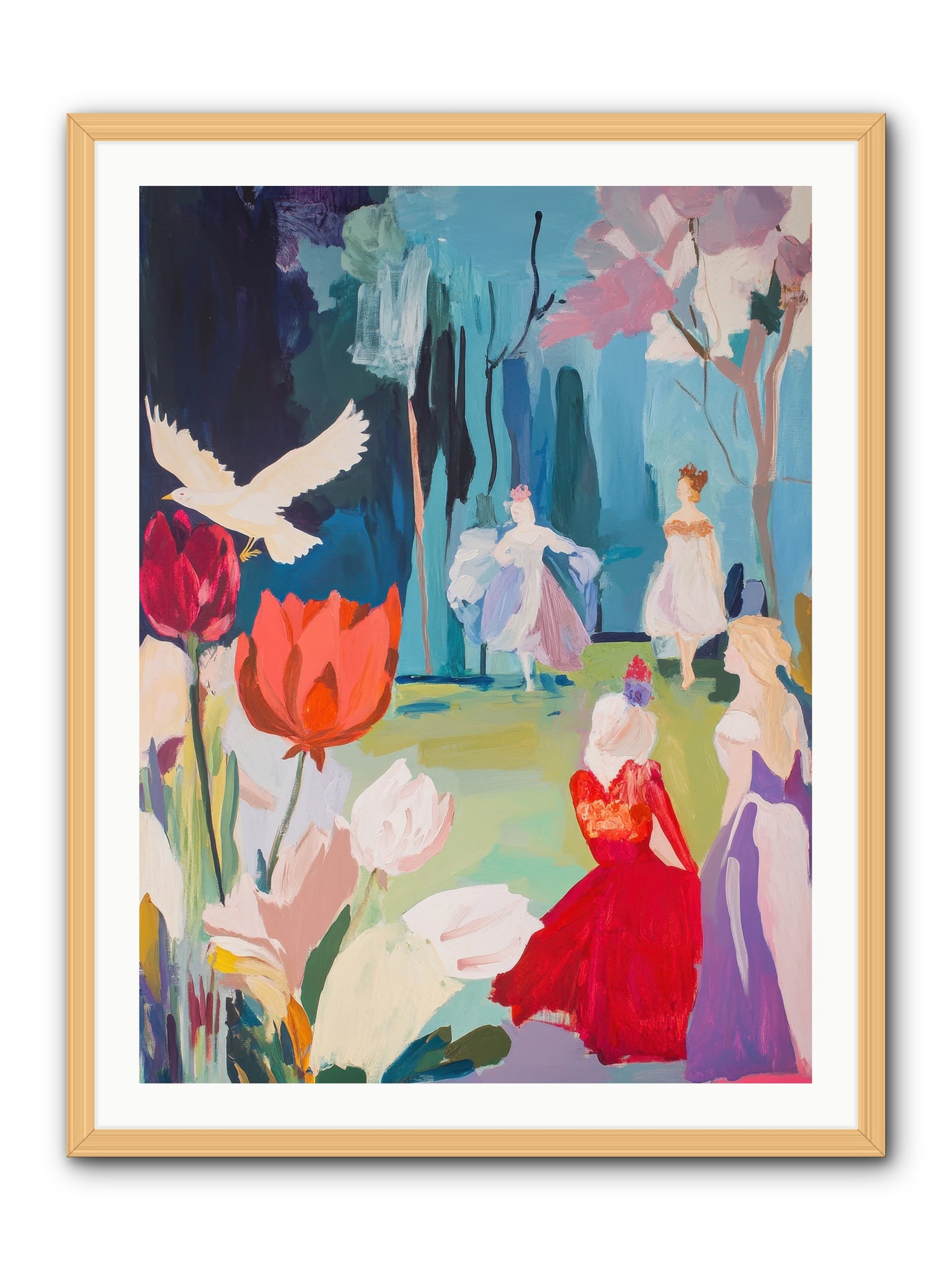 Vernal Celebrations -- Framed Print - Natural 30x40